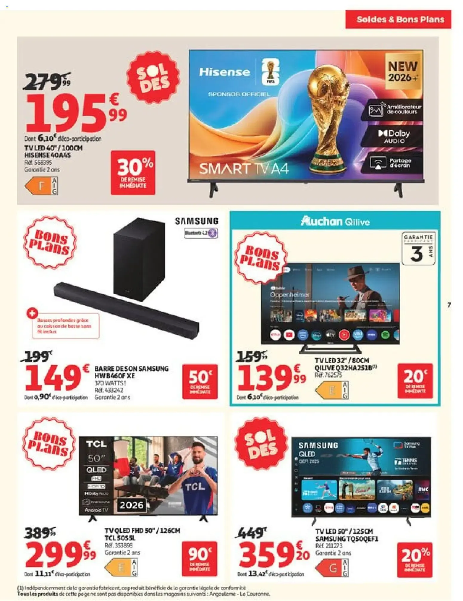 Auchan - Soldes & Bons Plans du 24 juin au 21 juillet 2026 - Catalogue page 7