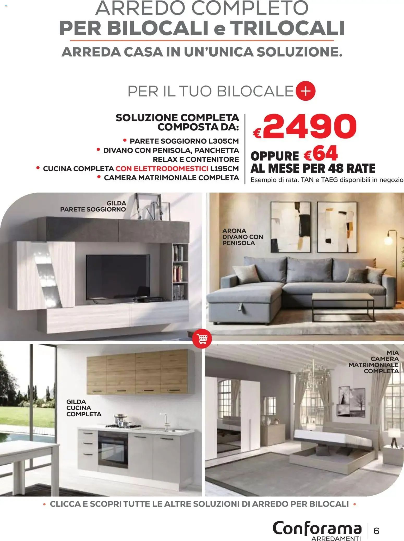 Conforama Arredamenti - Catalogo Primavera/Estate 2026 da 22 giugno a 30 settembre di 2026 - Pagina del volantino 6
