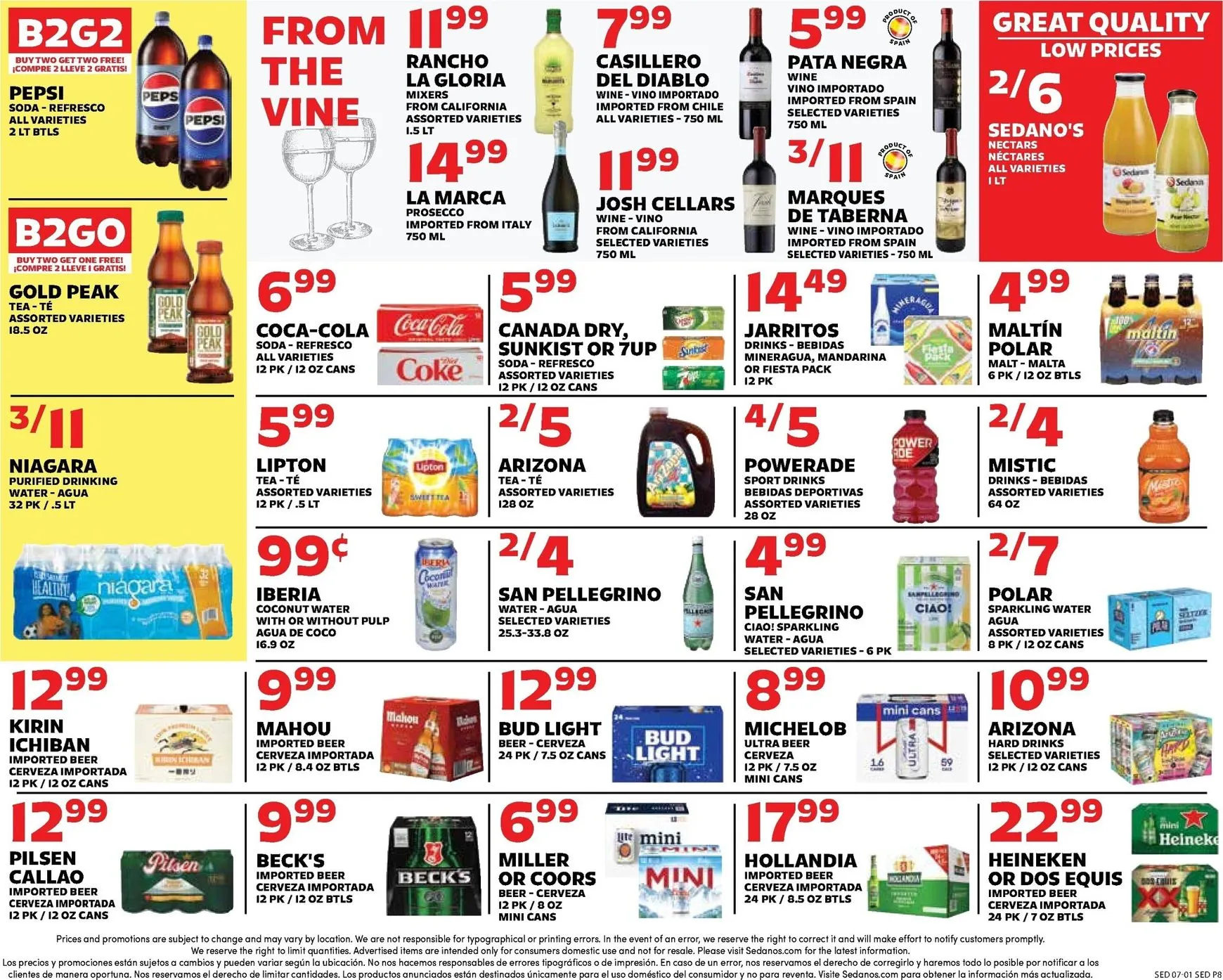 Weekly ad Current Sedano's leaflet valid from Wednesday 07/01/2026 to Tuesday 07/07/2026 from July 1 to July 7 2026 - Page 8