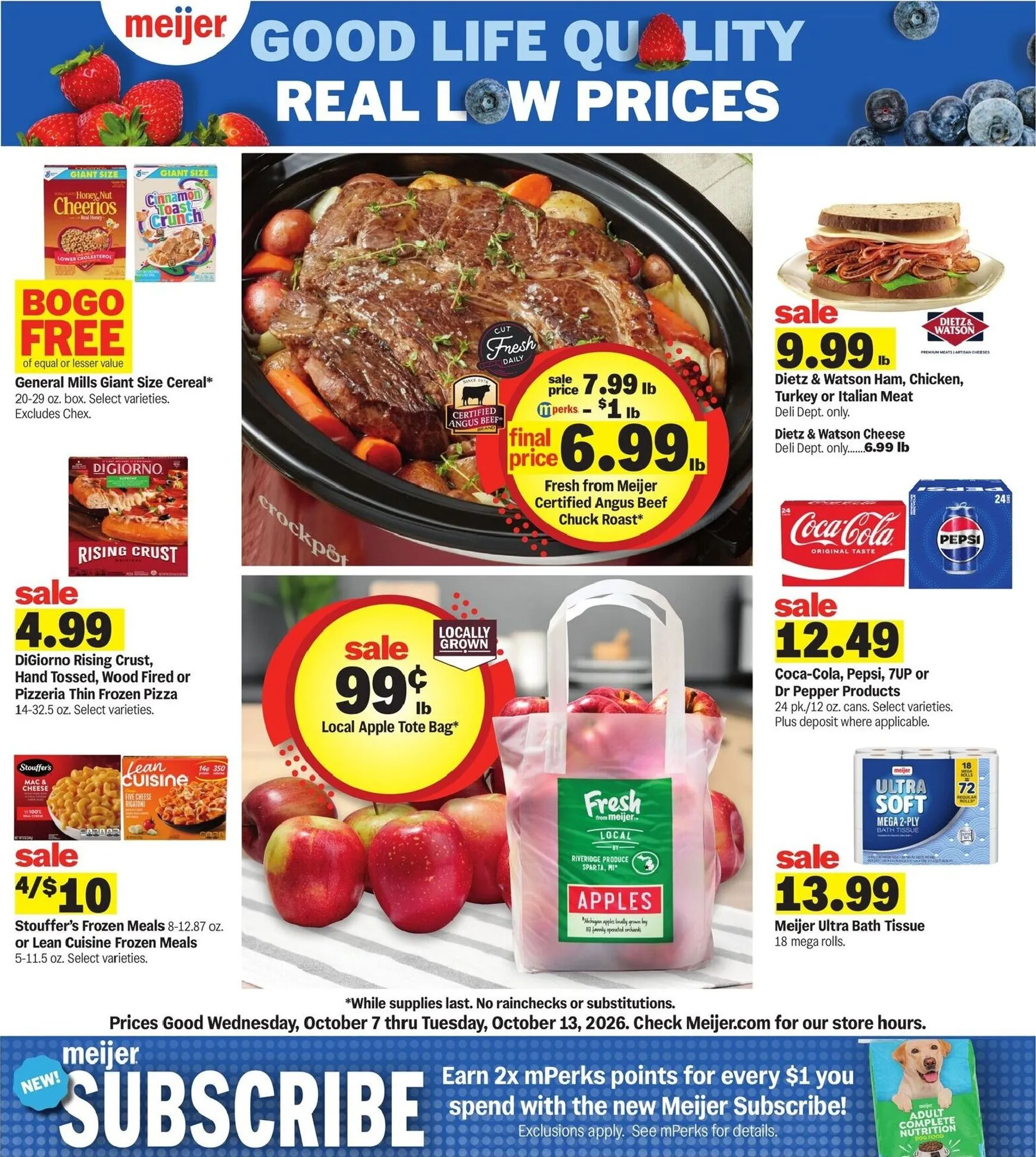 Future Meijer flyer valid from Wednesday 10/07/2026 to Tuesday 10/13/2026