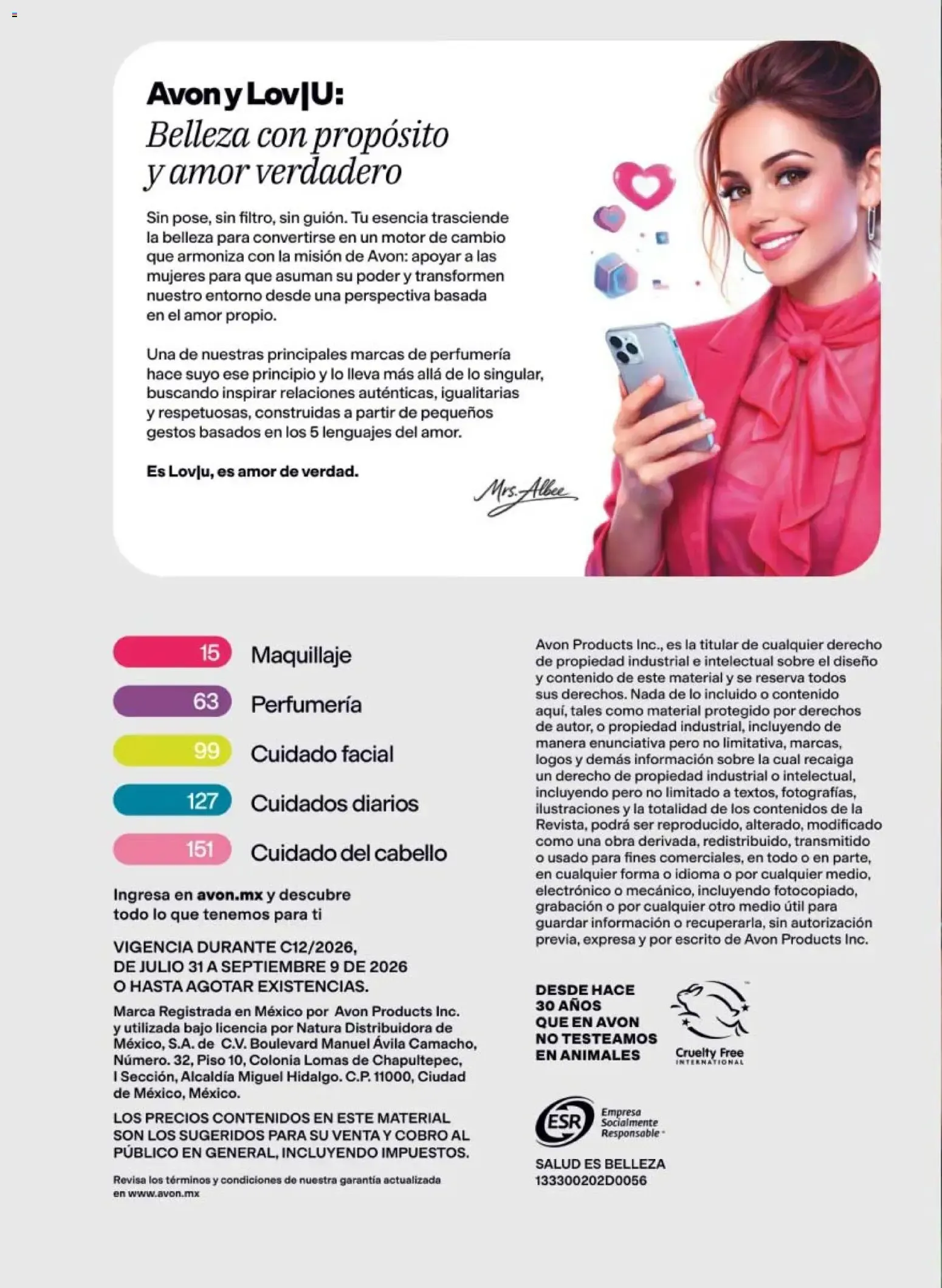 Catálogo de AVON CATÁLOGO PDF - AVON campaña 12 2026 31 de julio al 9 de septiembre 2026 - Pagina 10