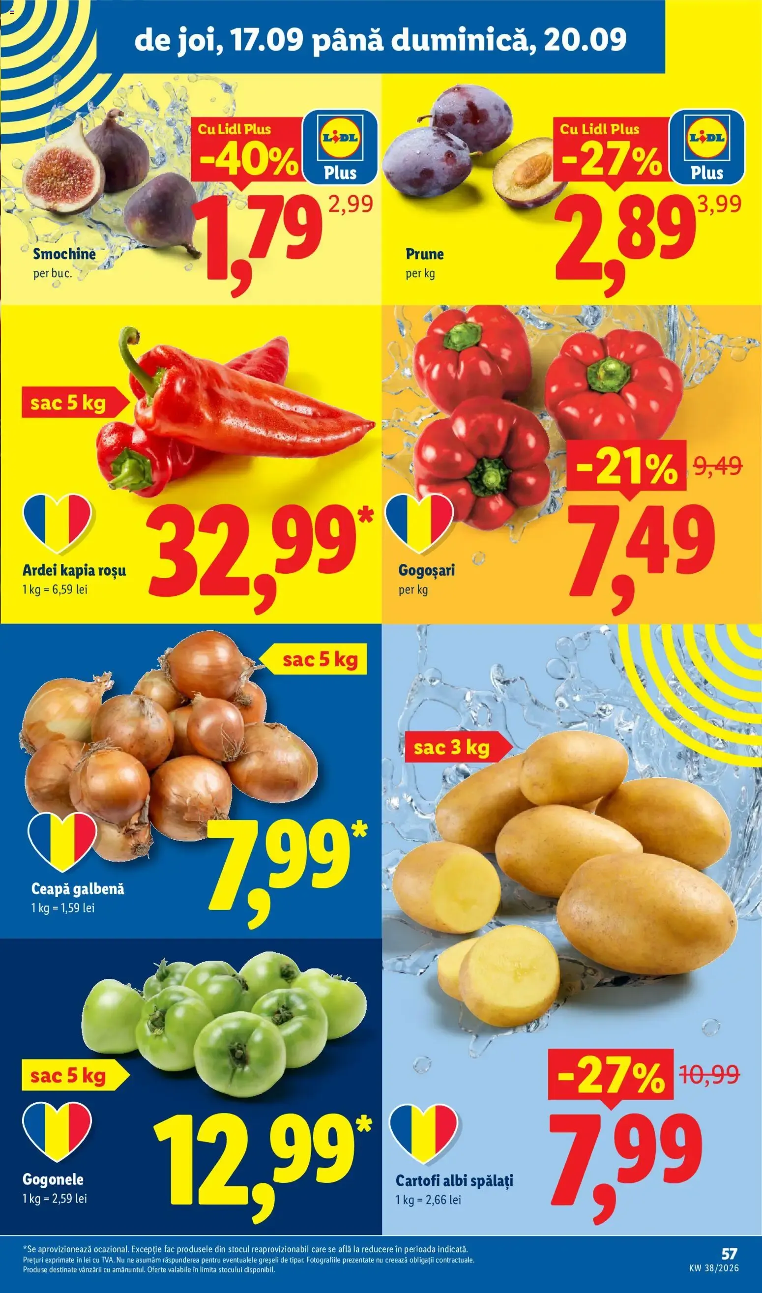 Catalog Ieftin și înainte, și după ziua de salariu. de la 14 septembrie până la 20 septembrie 2026 - Revista Pagina 57