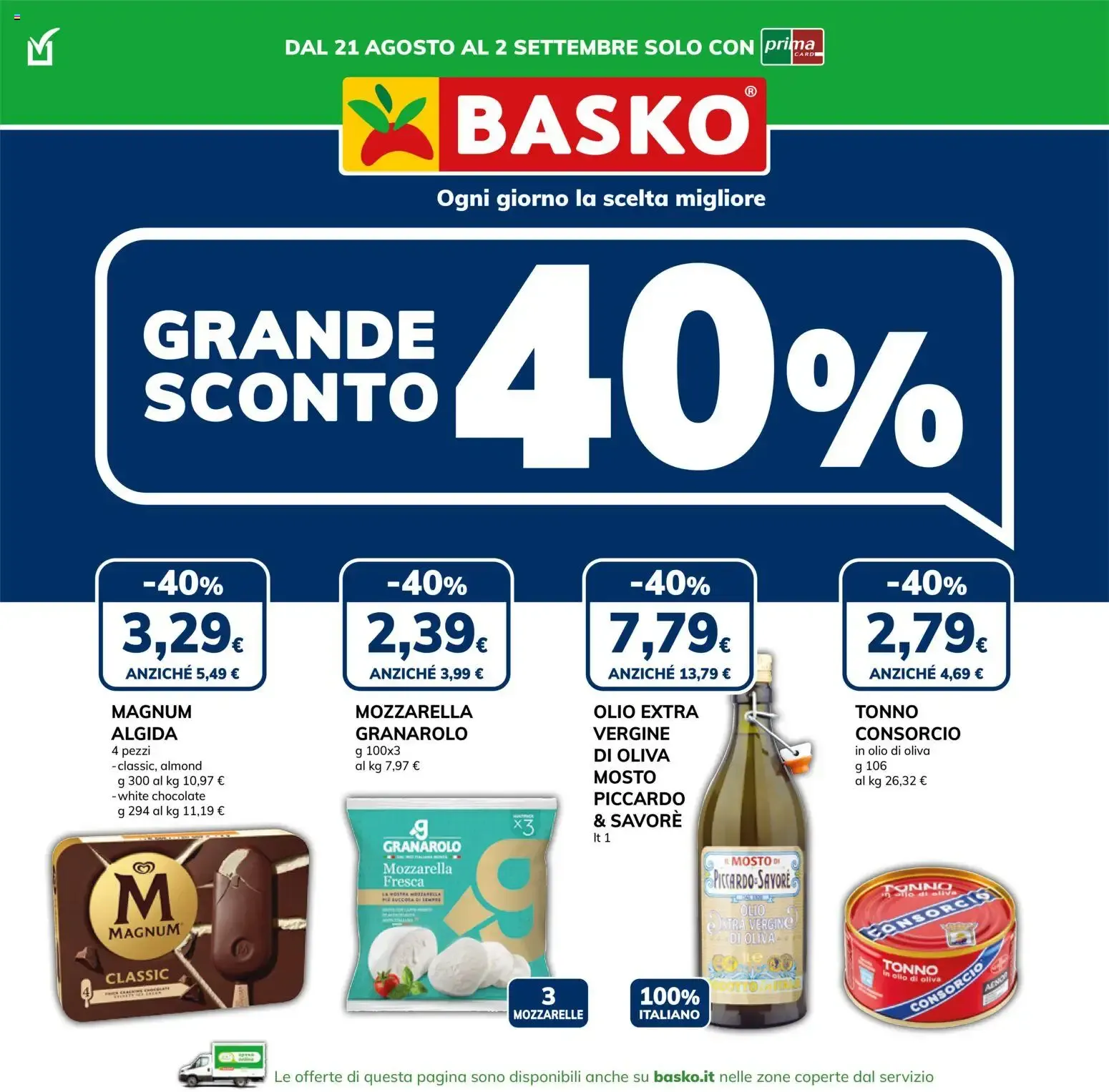 Basko: Grande Sconto 40% da 21 agosto a 2 settembre di 2026 - Pagina del volantino 1