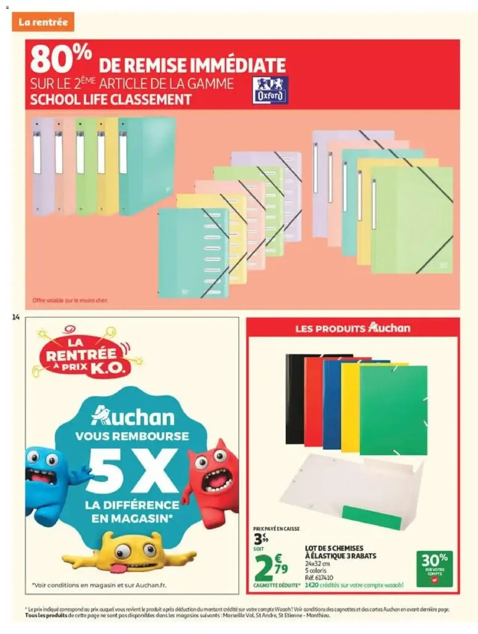 Auchan Rentrée scolaire hypers à partir du 25/08/2026 - promo en ligne du 25 août au 6 septembre 2026 - Catalogue page 16