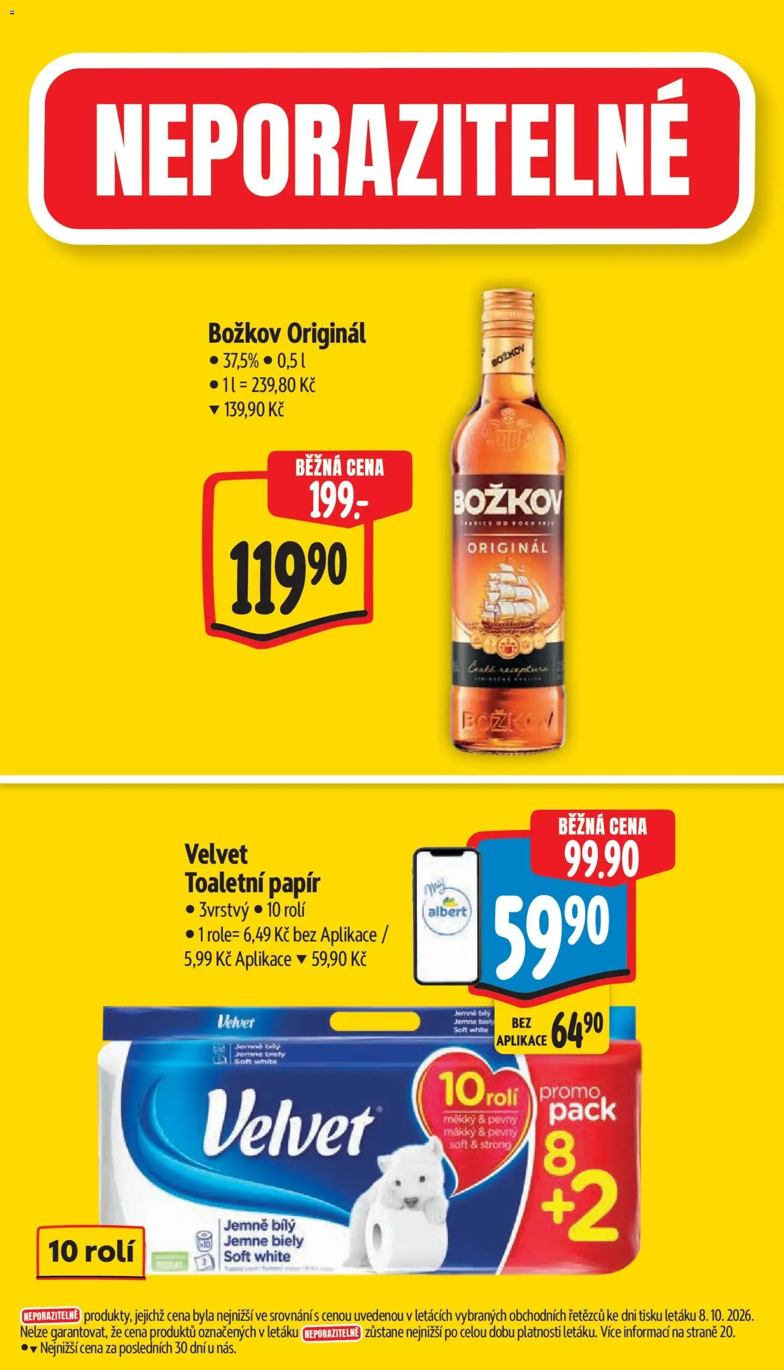 Albert leták - Supermarket Šumperk od 14.10.2026 - Akční leták - 14. října 20. října 2026 - Page 8