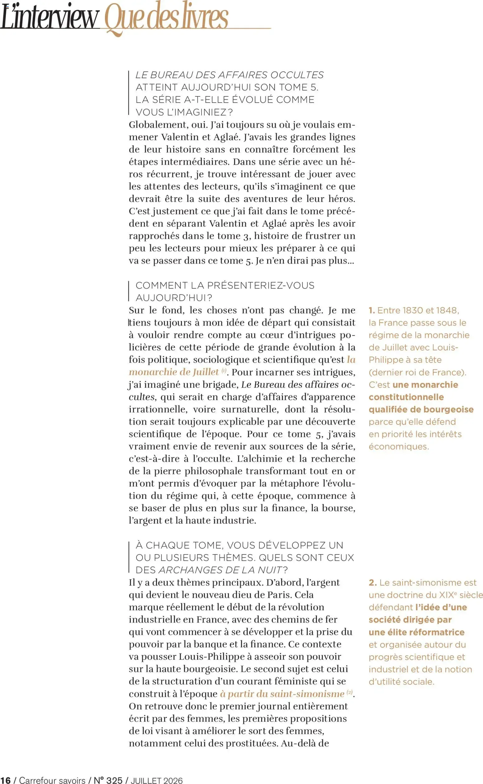 Carrefour SAVOIRS du 1 juillet au 31 juillet 2026 - Catalogue page 16