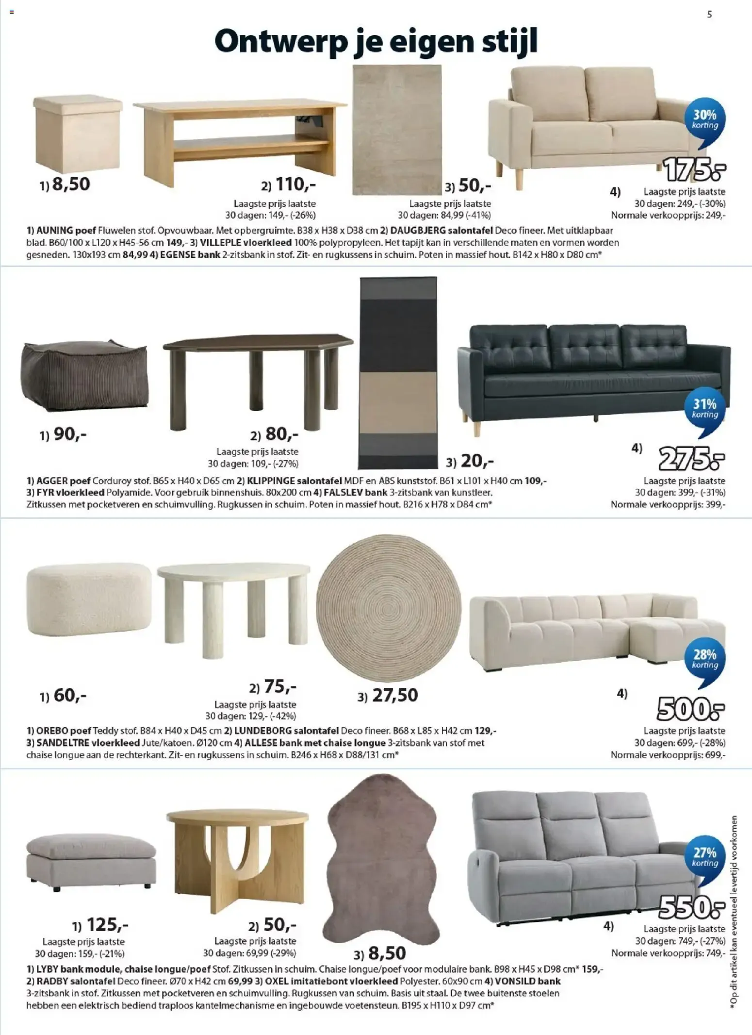 JYSK: Geweldige aanbiedingen voor je huis TOT 60% KORTING / Woondeals van 24 september tot 23 oktober 2026 - Folder pagina 5