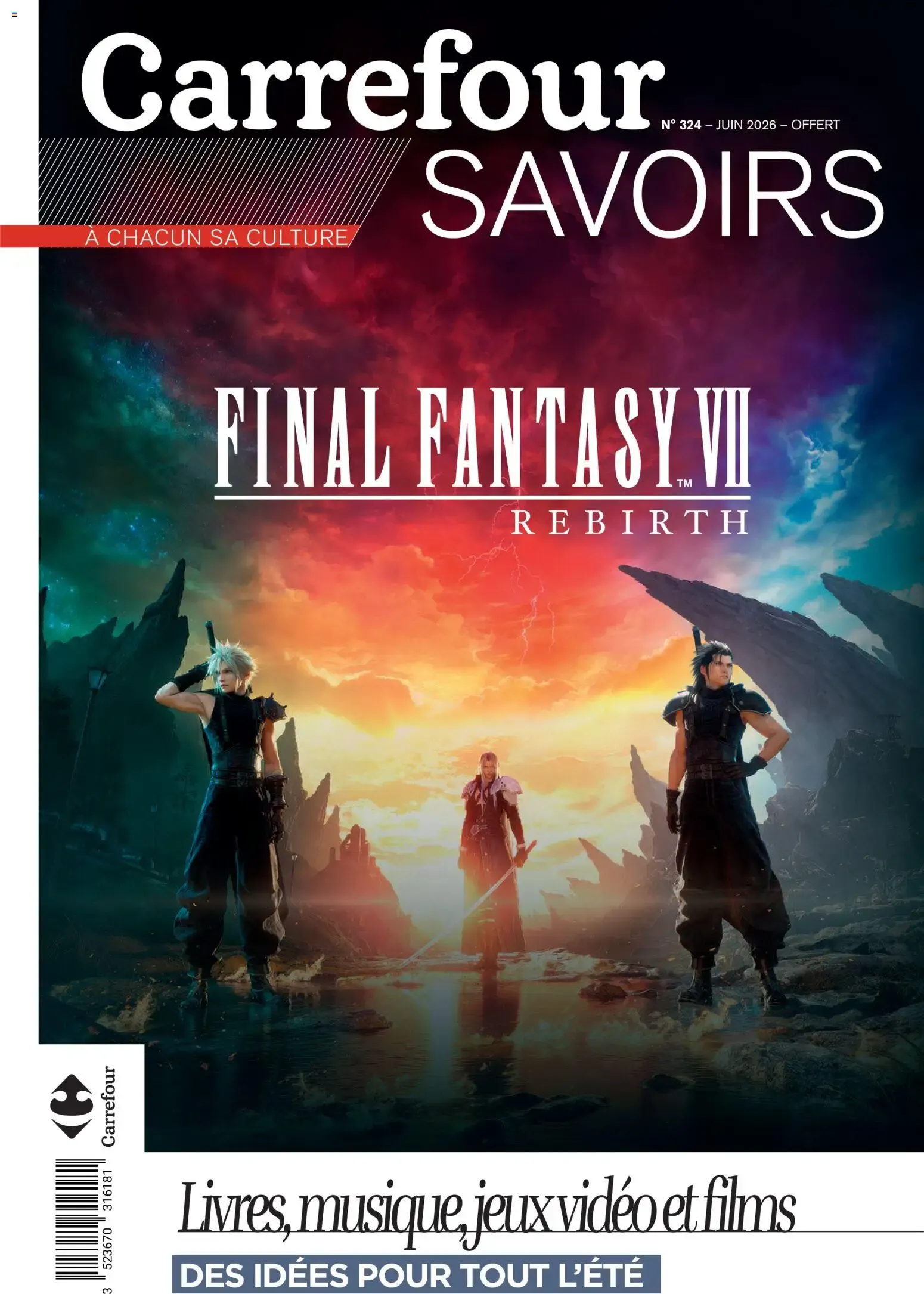 Carrefour Savoirs - Final Fantasy VII Rebirth - Livres, musique, jeux vidéo et films du 1 juin au 30 juin 2026 - Catalogue page 1