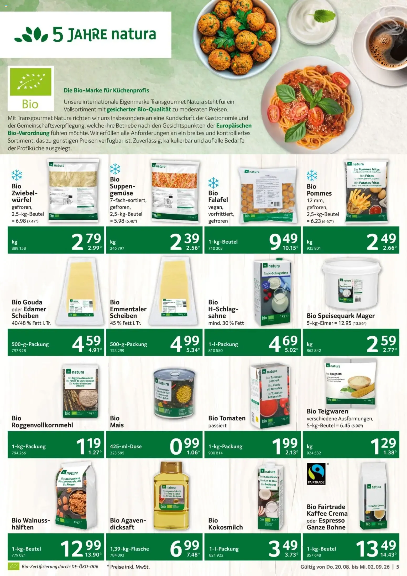Selgros Gastronomie für unsere Profi-Gastro-Kunden von 20. August bis 2. September 2026 - Prospekt seite 5