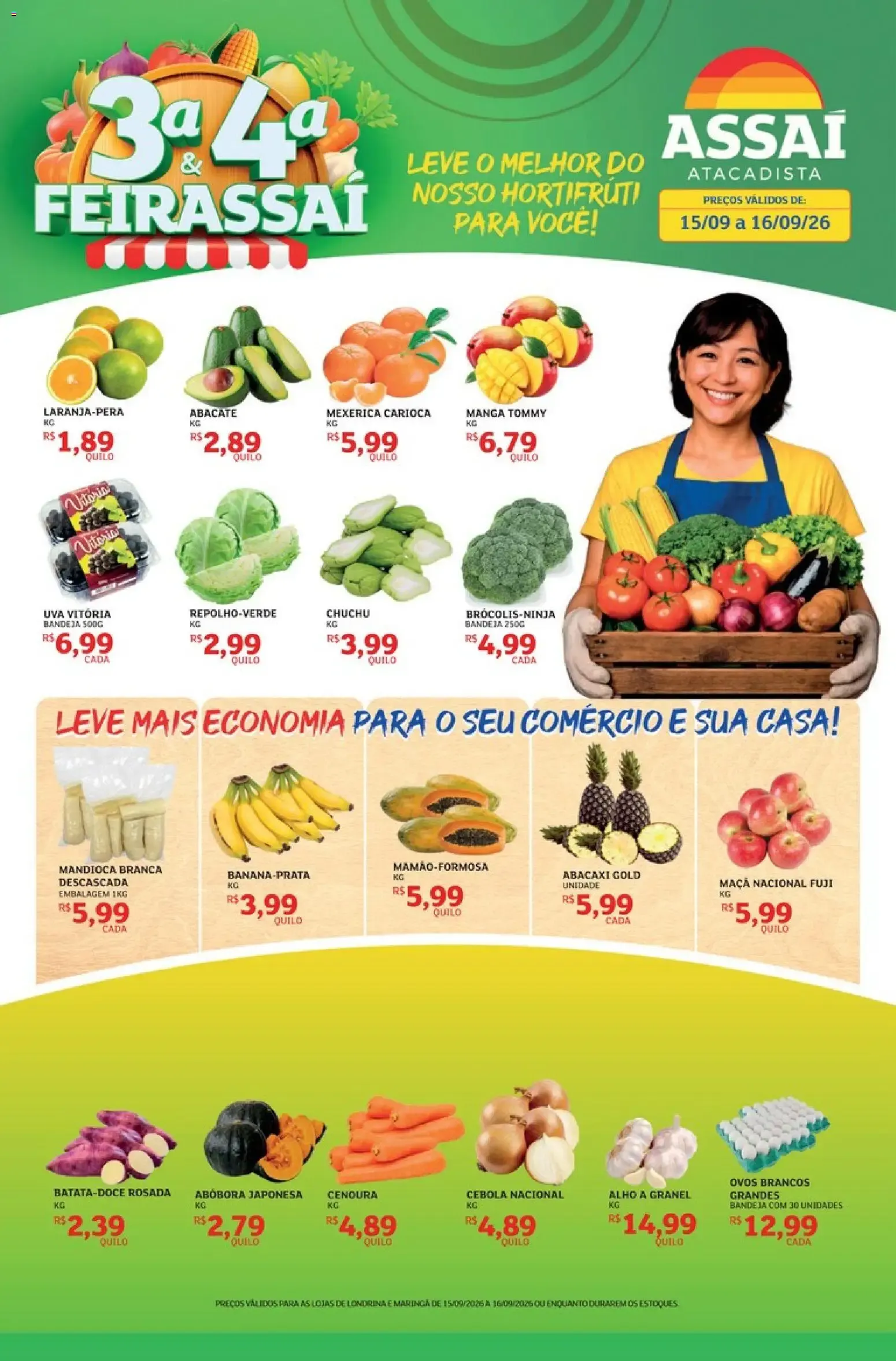 Encarte de Assaí Atacadista - 3a & 4a Feirassai de Hortifruti 15 de setembro até 16 de setembro 2026 - Pagina 1