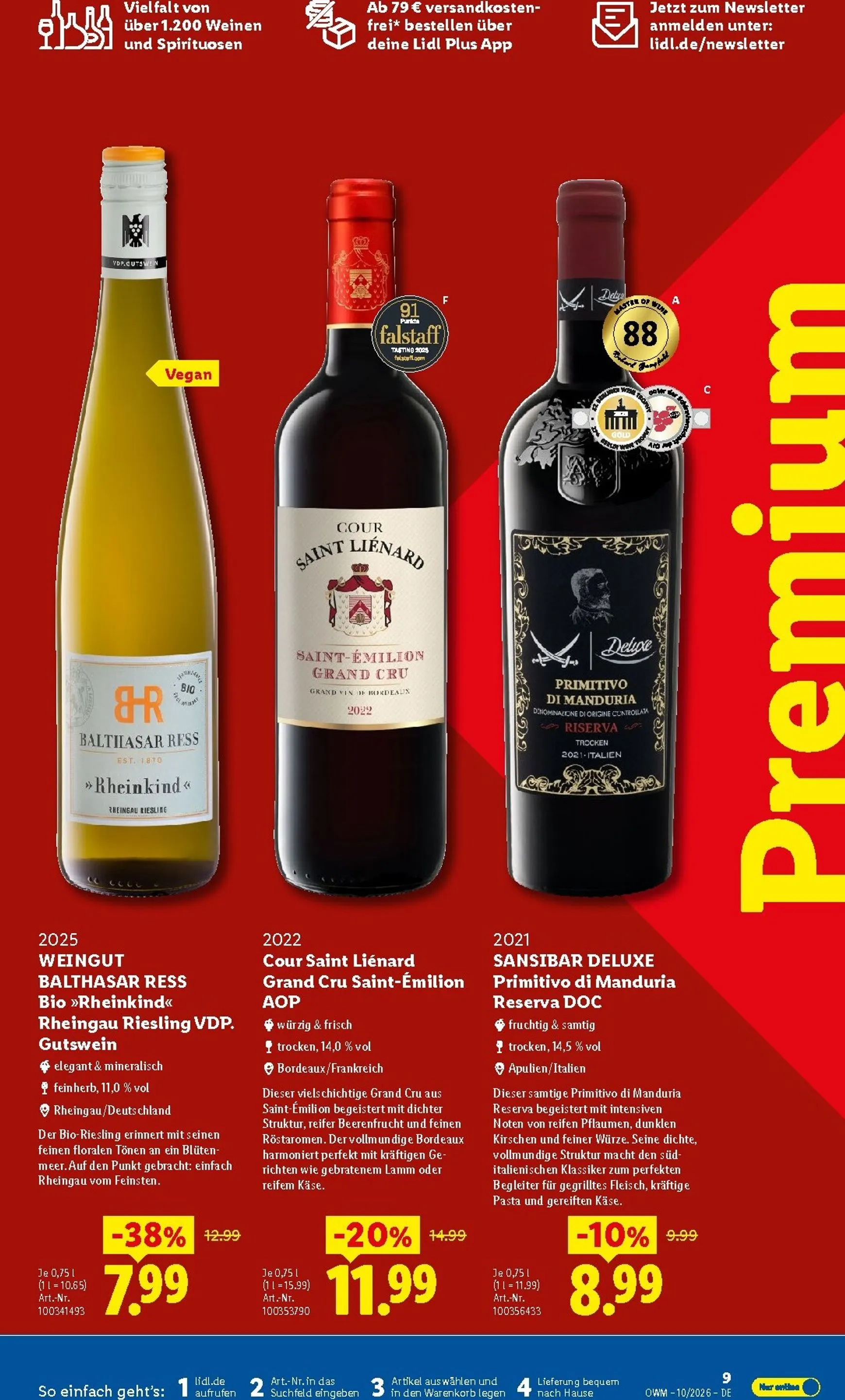 Lidl - Wein & Spirituosen Prospekt – von Donnerstag 01.10.2026 bis Samstag 31.10.2026 von 1. Oktober bis 31. Oktober 2026 - Prospekt seite 9