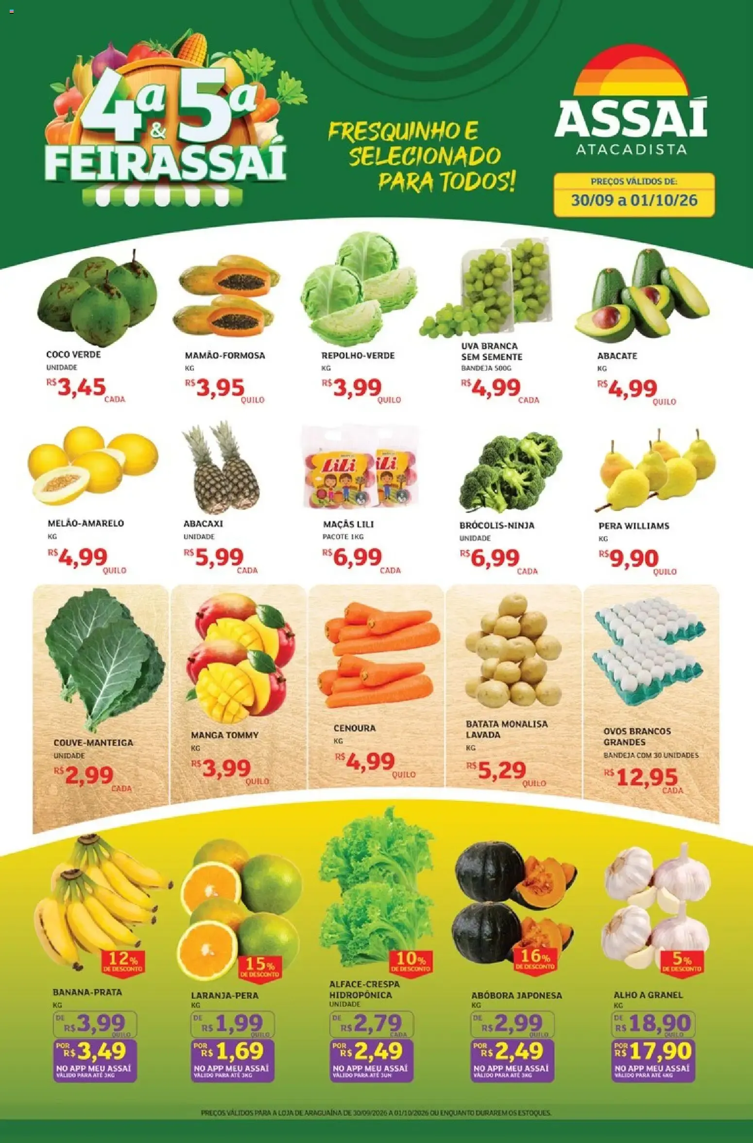 Encarte de Assaí Atacadista ofertas - TO de 30/09/2026 | Promoções Online 30 de setembro até 1 de outubro 2026 - Pagina 1