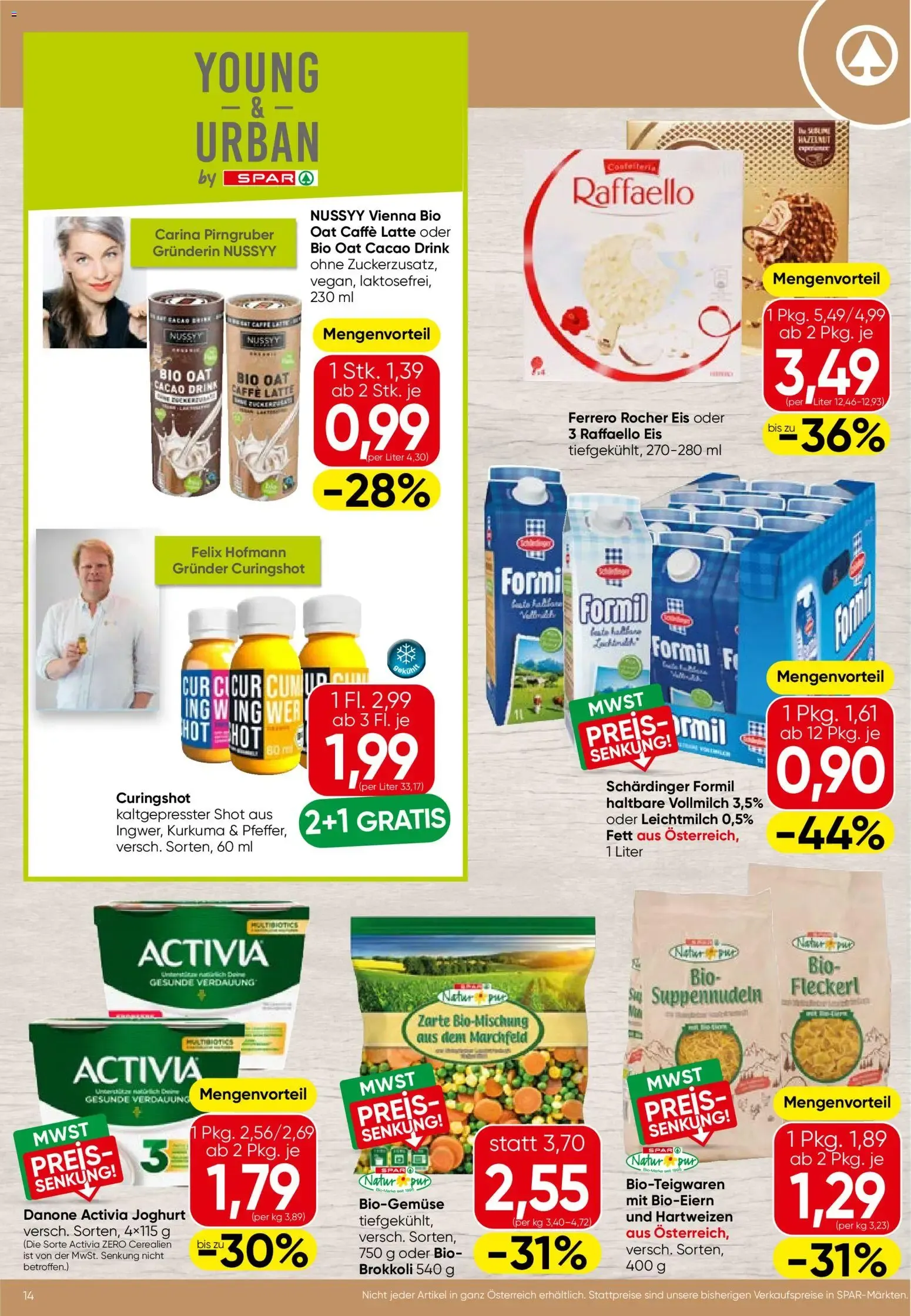 Spar Flugblatt - Niederösterreich (09.07.2026) - Angebote und Prospekt von 9. Juli bis 15. Juli 2026 - Flugblätt seite  14