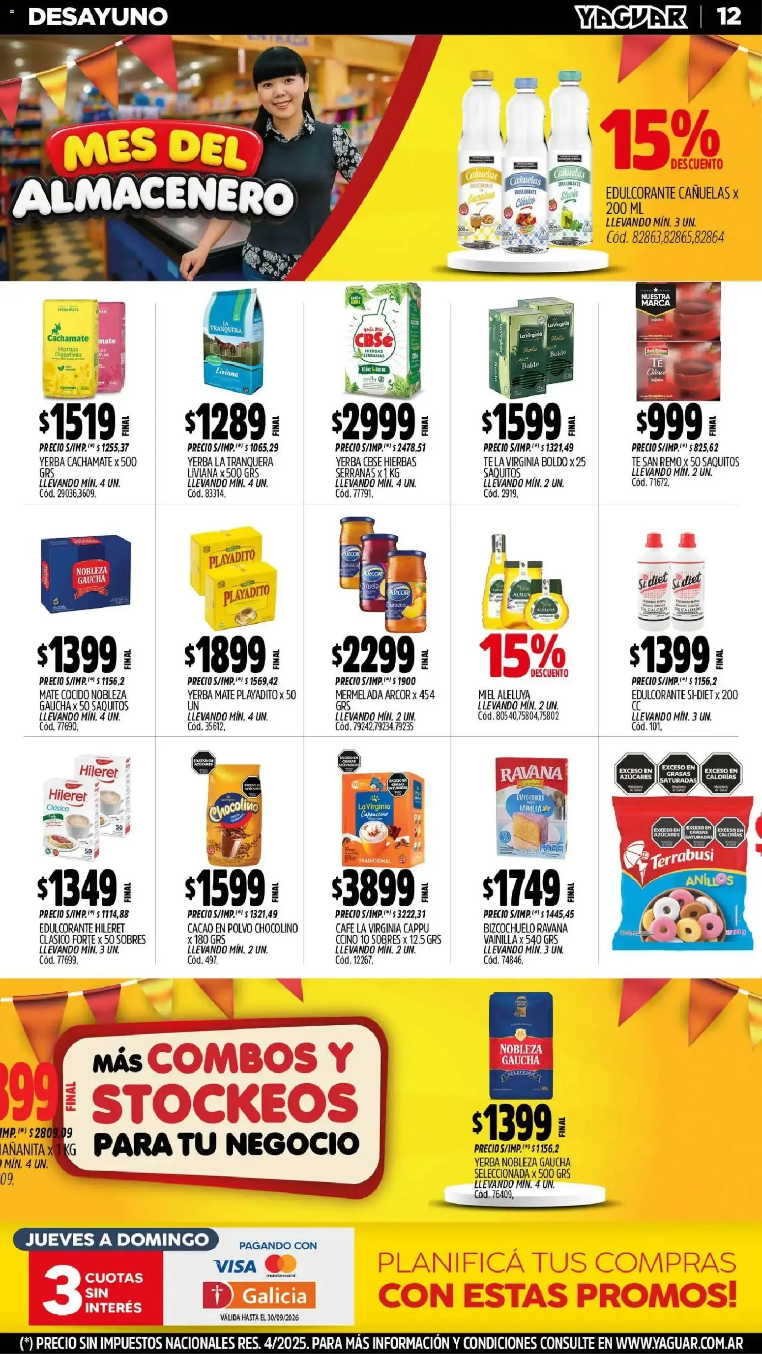 Ofertas de Yaguar - Oferta Semanal Santa Fé del 31/08/2026 - 06/09/2026 31 de agosto al 6 de septiembre 2026 - Página 12 del catálogo