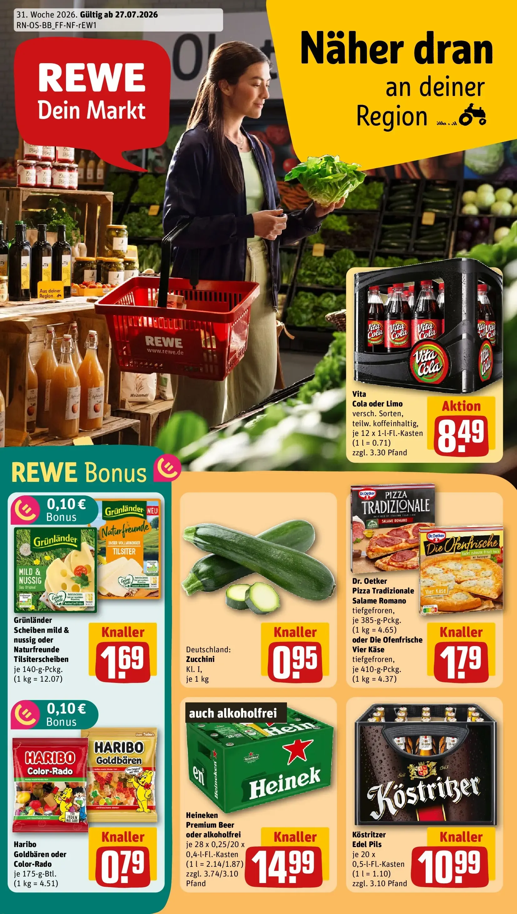 REWE Prospekt ab 27.07.2026 zum Blättern » Angebote von 27. Juli bis 2. August 2026 - Prospekt seite 1