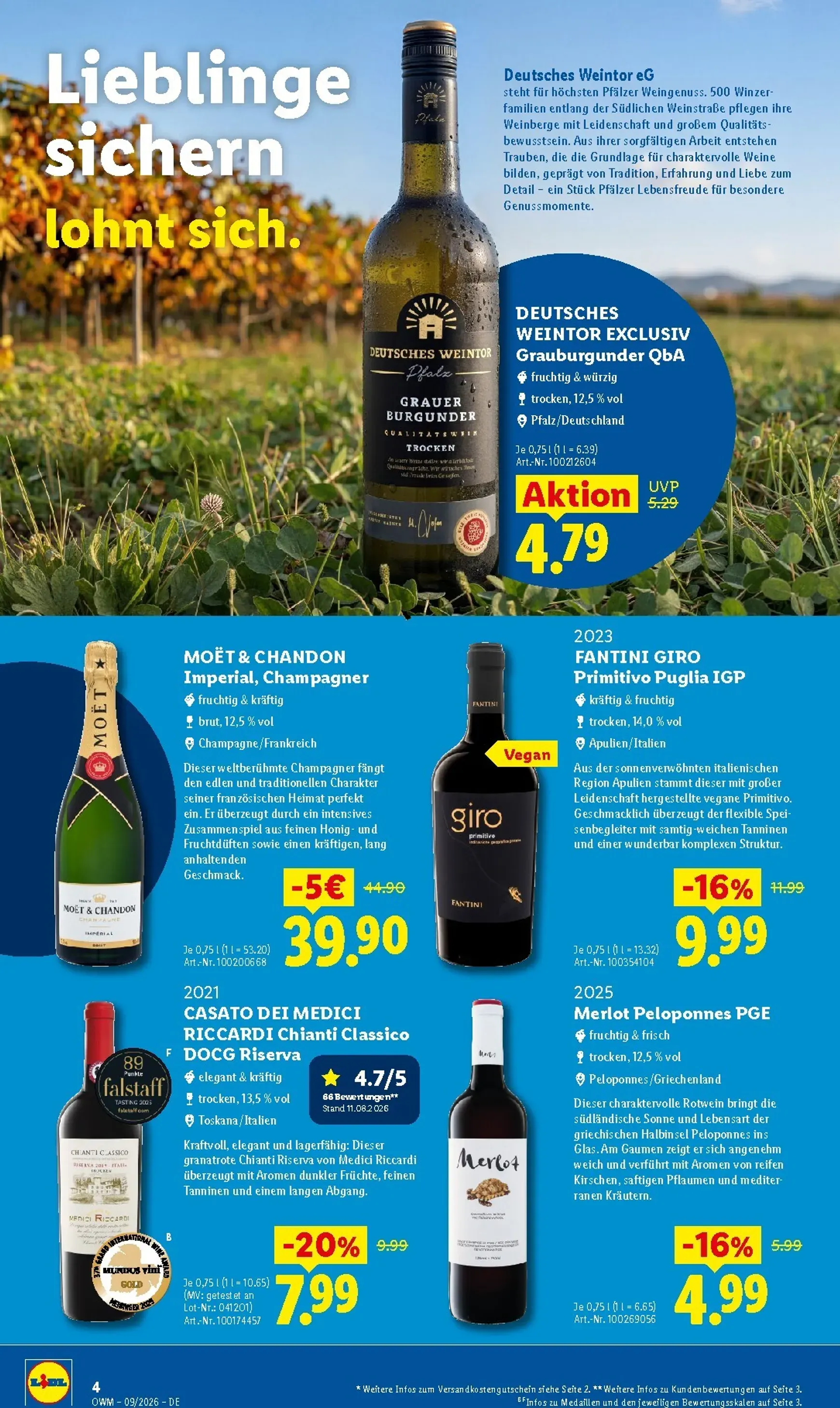 Lidl - Wein & Spirituosen Prospekt – von Dienstag 01.09.2026 bis Mittwoch 30.09.2026 von 1. September bis 30. September 2026 - Prospekt seite 4