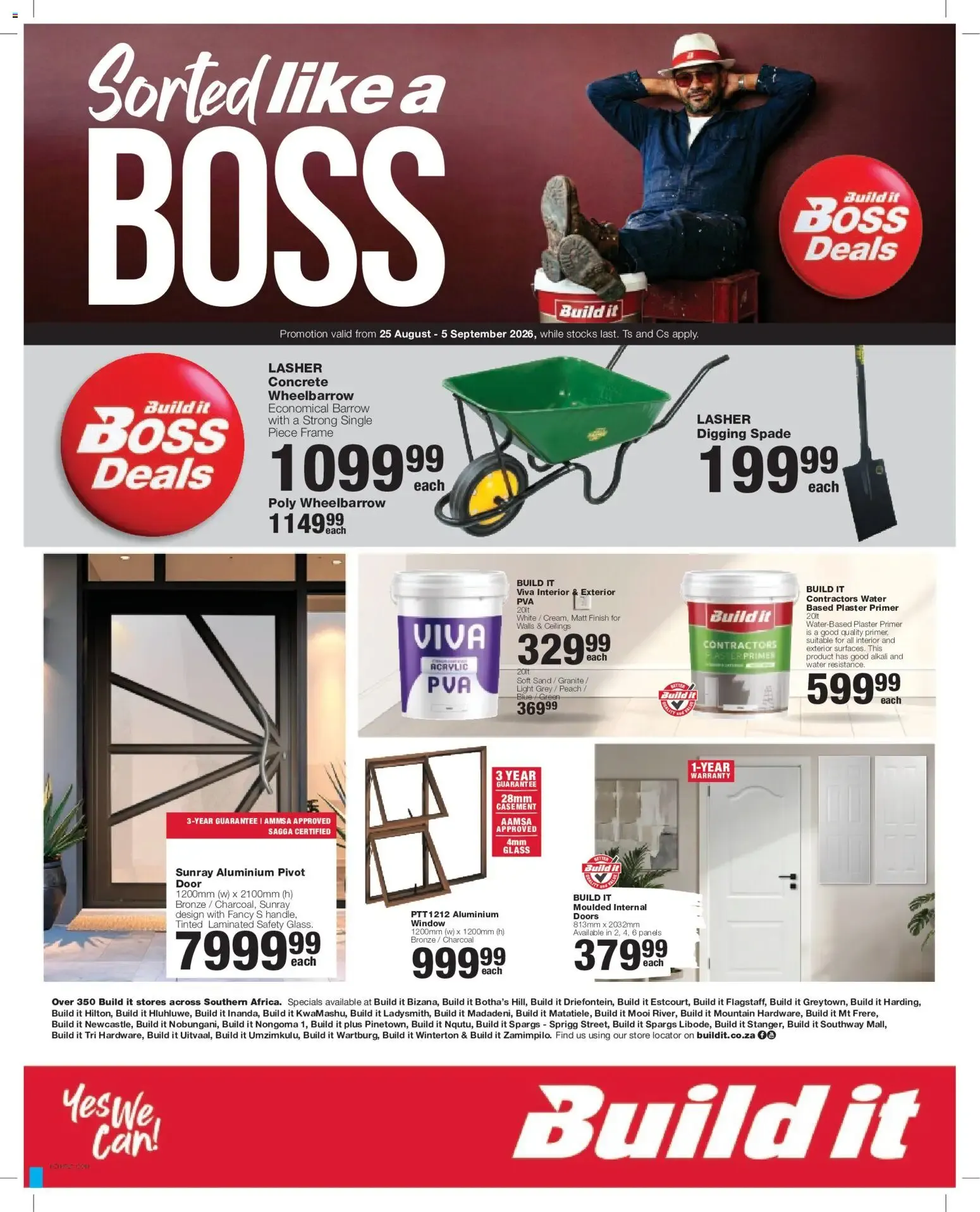 Build It - Sorted like a BOSS from 25 August to 5 September 2026 - Catalogue Page 1