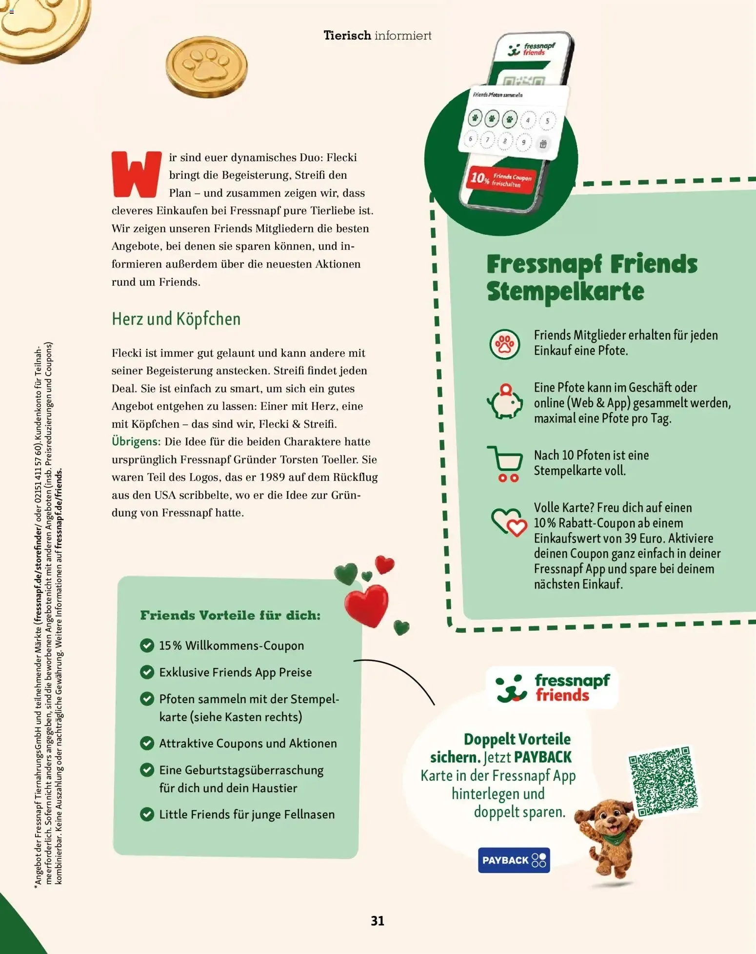 FRESSNAPF Friends - Europas größtes Haustier-Magazin von 1. Juli bis 31. August 2026 - Prospekt seite 31