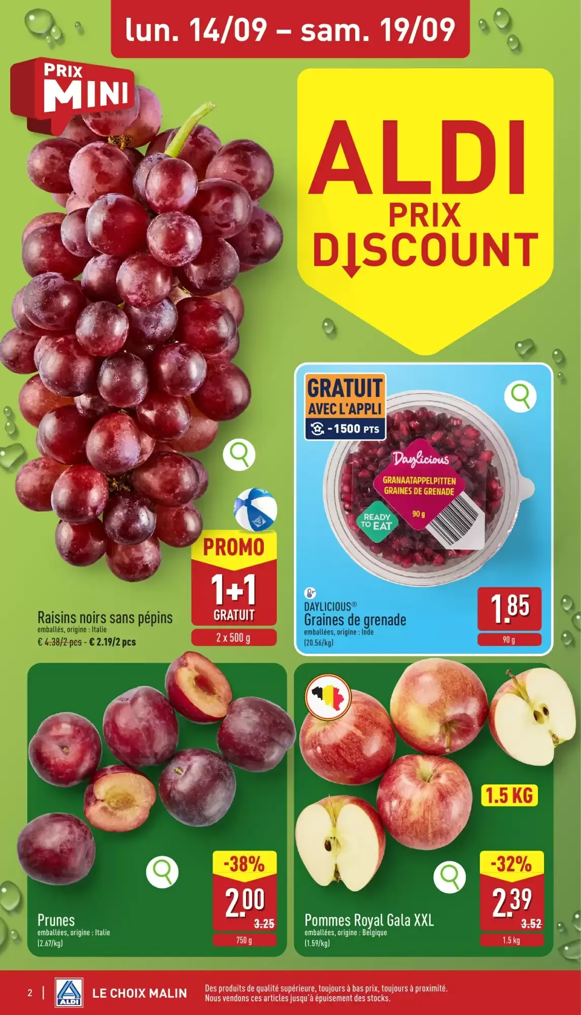 ALDI Dépliant du 14/09 au 19/09 van 14 september tot 19 september 2026 - folder pagina 2