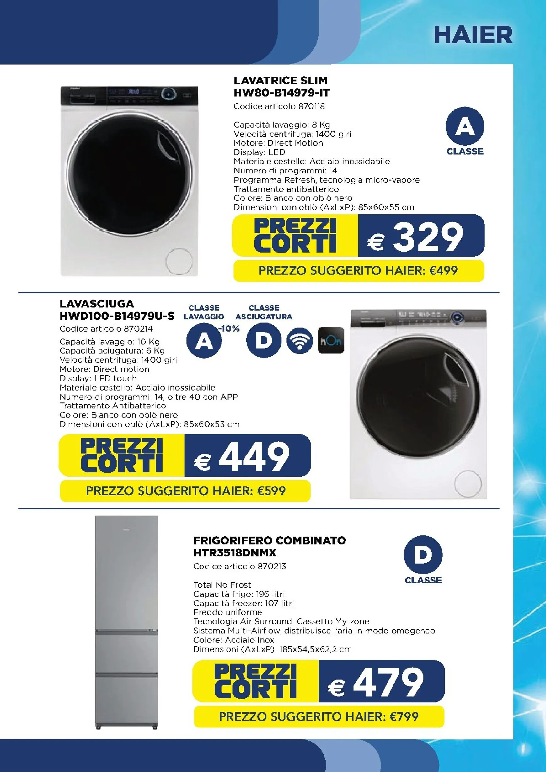 Volantino attuale di Esselunga - Speciale Elettrodomestici valido dal mercoledì 15/07/2026 al mercoledì 30/09/2026 da 15 luglio a 30 settembre di 2026 - Pagina del volantino 9