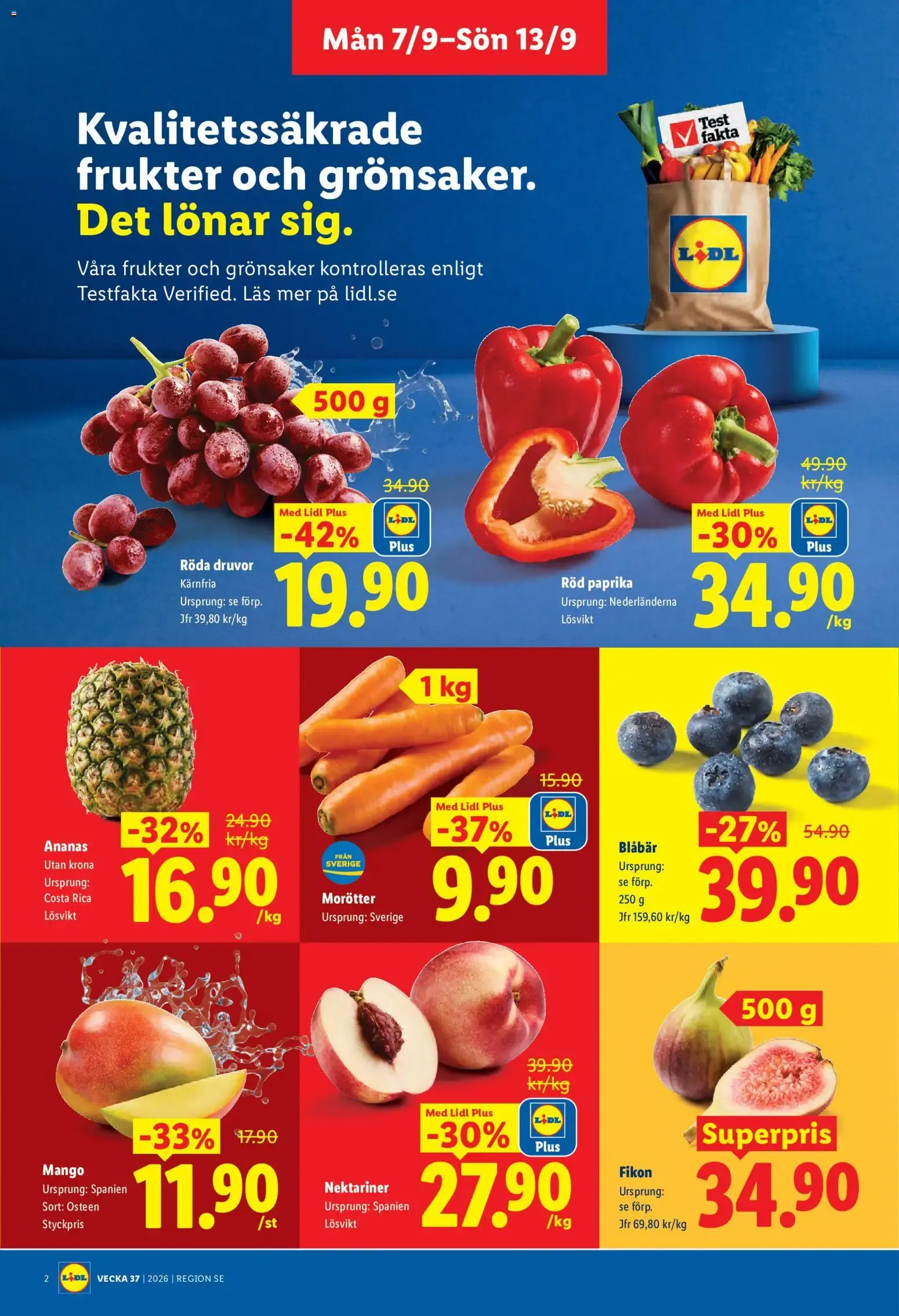 Lidl erbjudanden från 07/09/2026 - 13/09/2026 > Reklamblad nuvarande rabatter från 7 september till 13 september 2026 - Reklamblad sidor 2