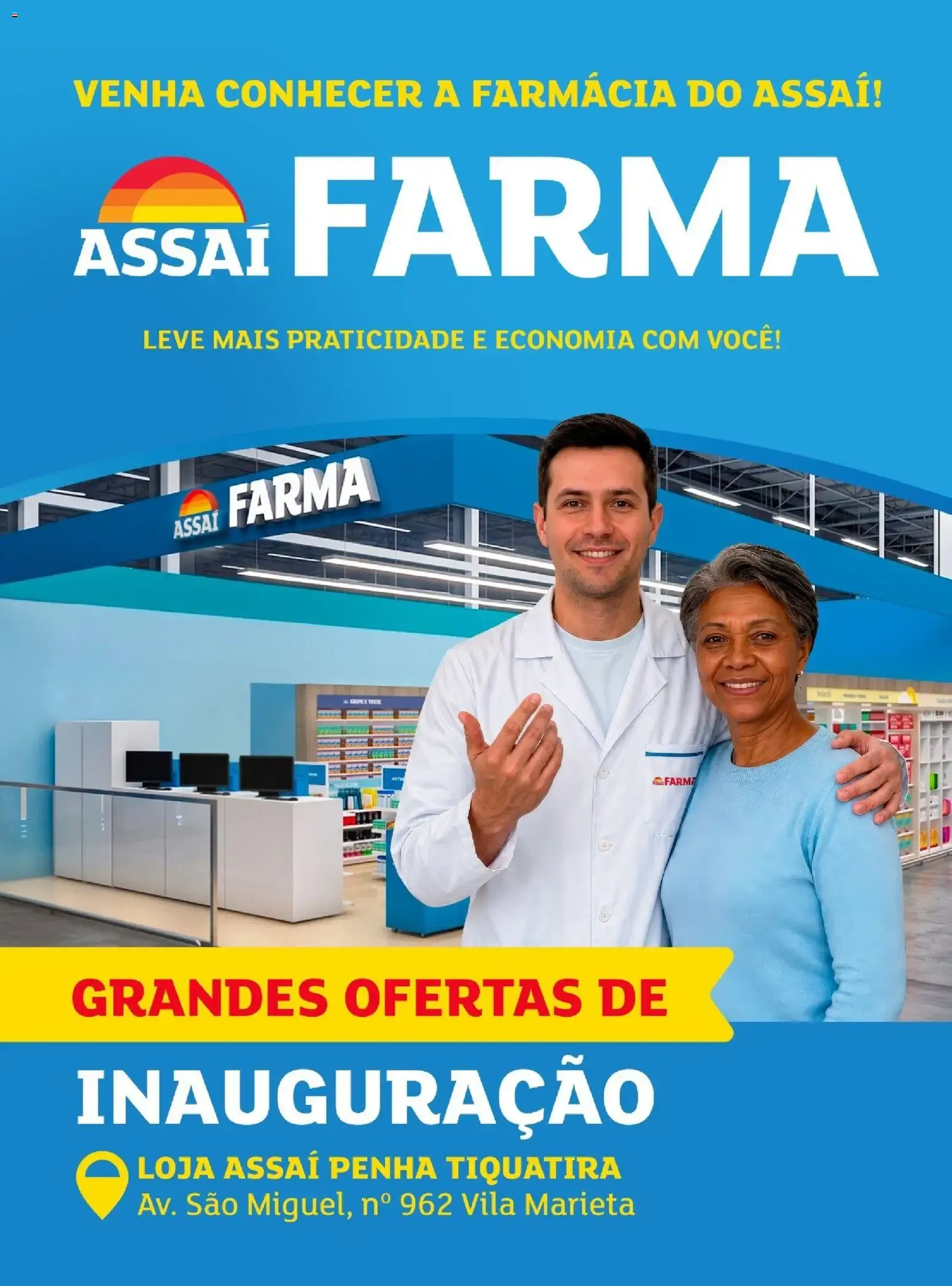 Encarte de Assaí Farma - Grandes Ofertas de Inauguração 30 de julho até 31 de agosto 2026 - Pagina 1