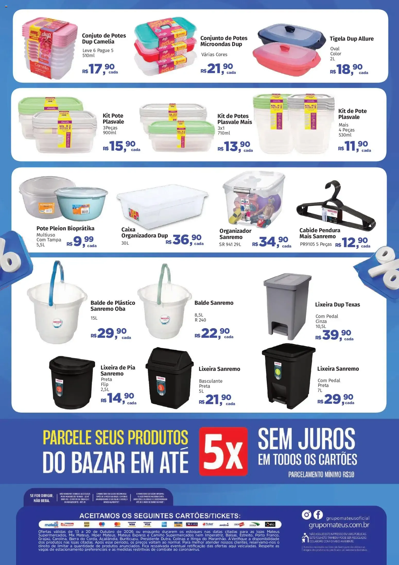 Encarte de Bazar da Economia Mateus 13 de outubro até 20 de outubro 2026 - Pagina 2