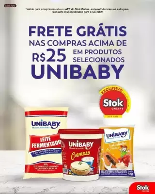Encarte de Frete Grátis em Produtos Unibaby - Stok Online 26 de agosto até 1 de setembro 2026 - Pagina 1