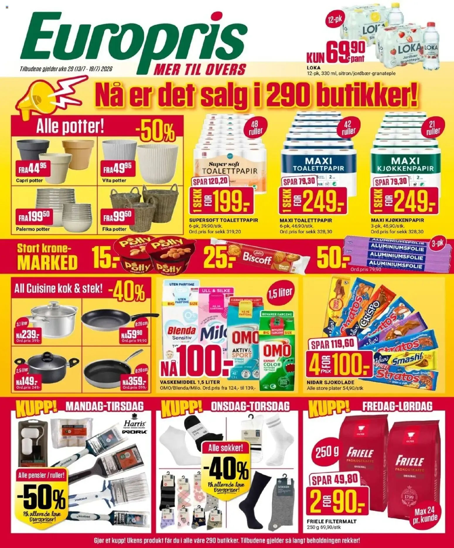 Europris kundeavis (13/07/2026 - 18/07/2026) - Kundeavis og tilbud fra 13. juli til 18. juli 2026 - kundeavisside 1