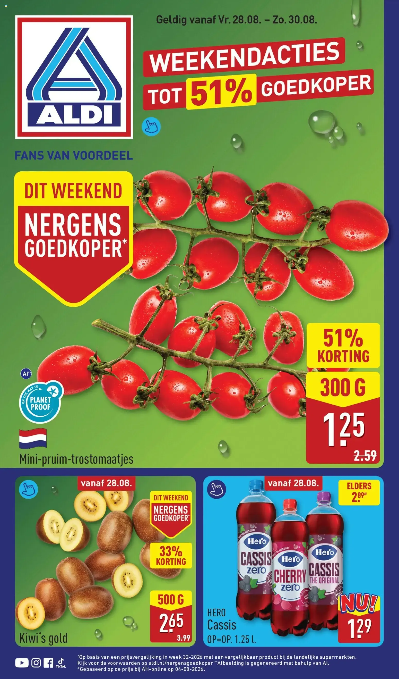 Aldi Weekend Acties van 28 augustus tot 30 augustus 2026 - Folder pagina 1