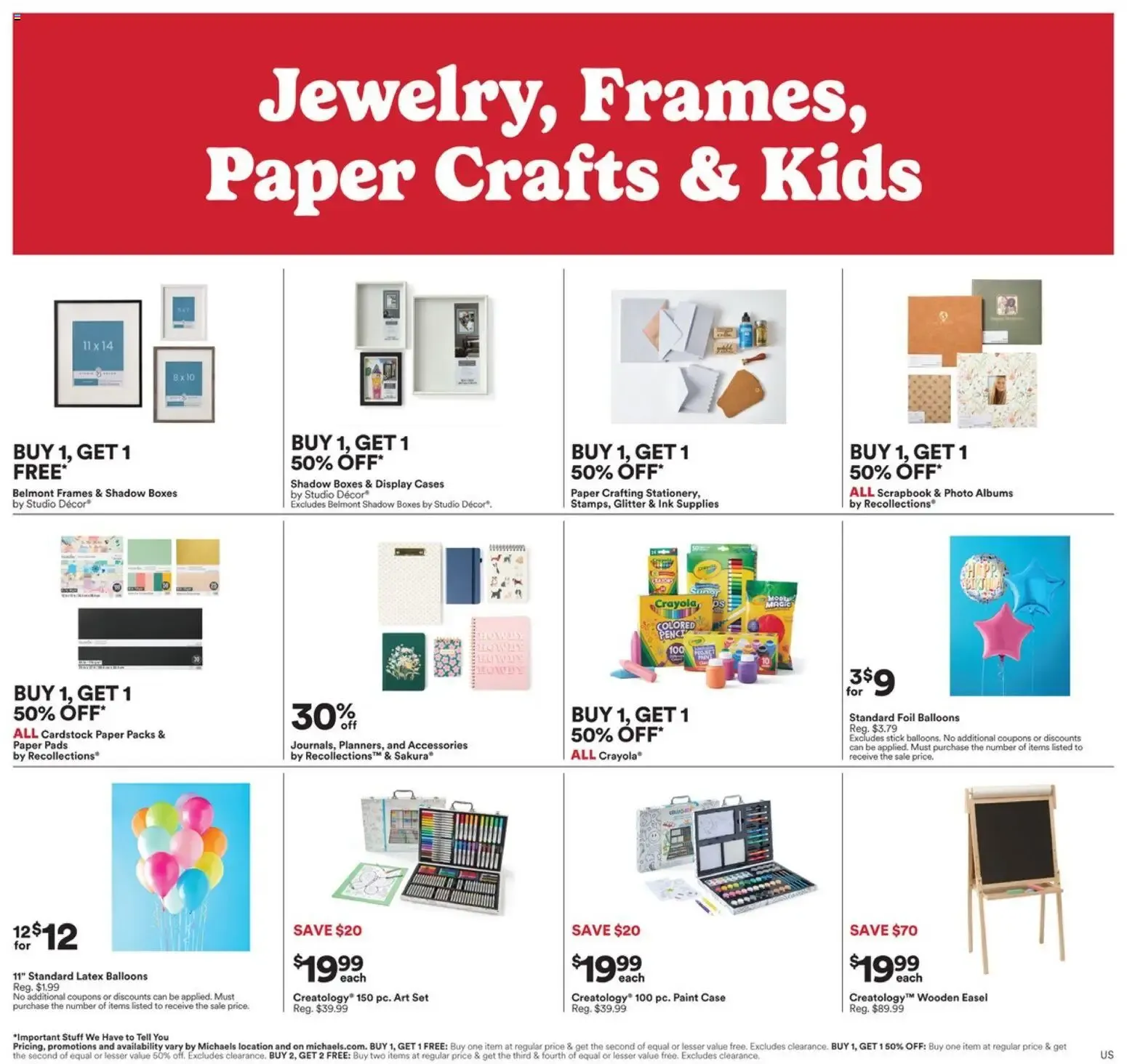 Fine Art Month at Michaels from August 23 to August 29 2026 - flyer page 4