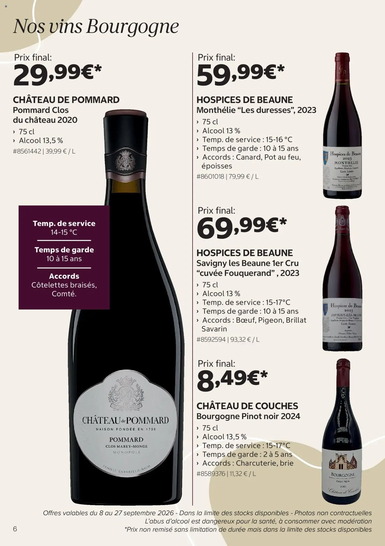 Costco Foire aux vins à partir du 08/09/2026 - promo en ligne du 8 septembre au 27 septembre 2026 - Catalogue page 6