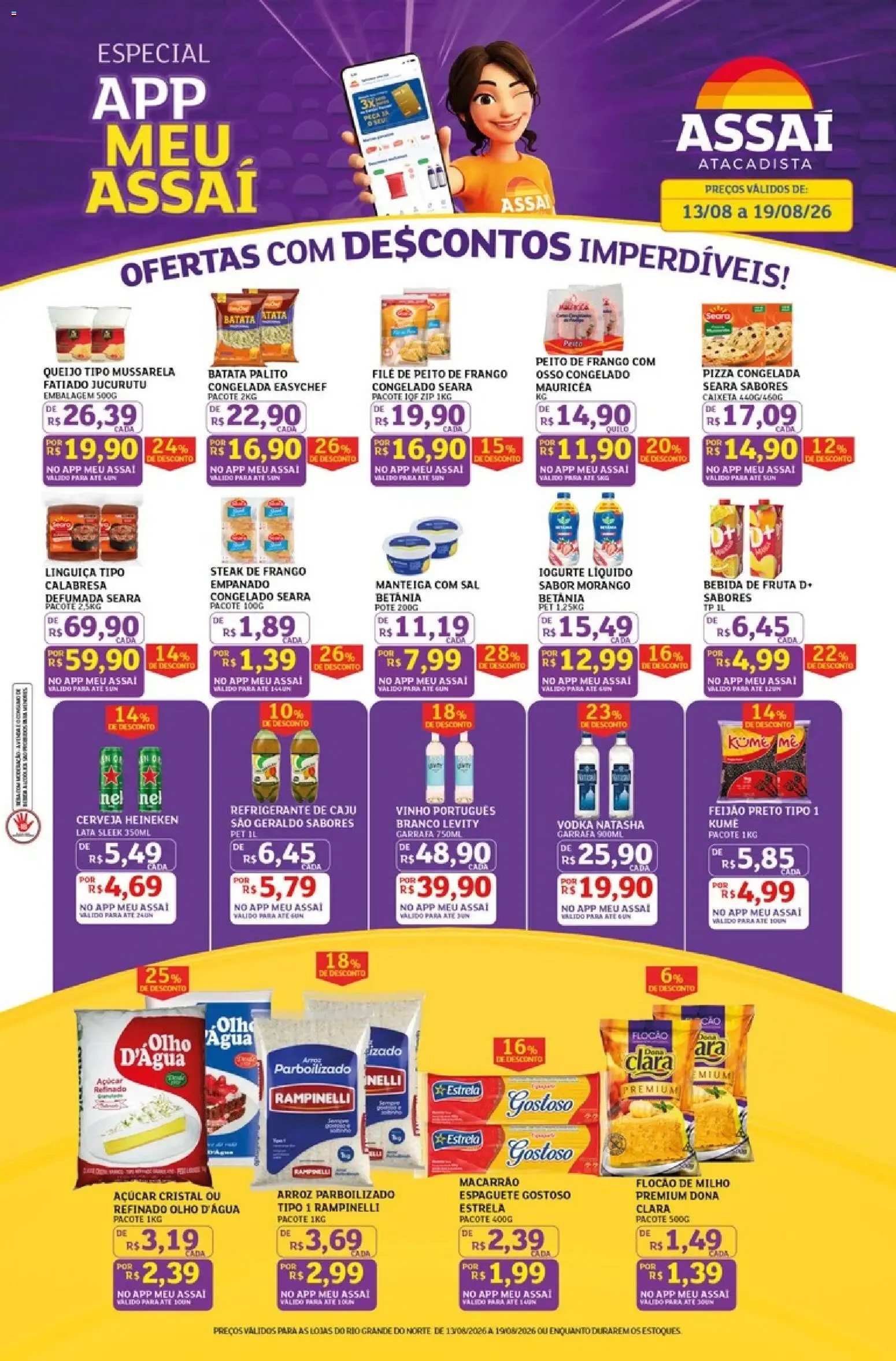 Encarte de Assaí Atacadista ofertas - RN de 13/08/2026 | Promoções Online 13 de agosto até 19 de agosto 2026 - Pagina 1
