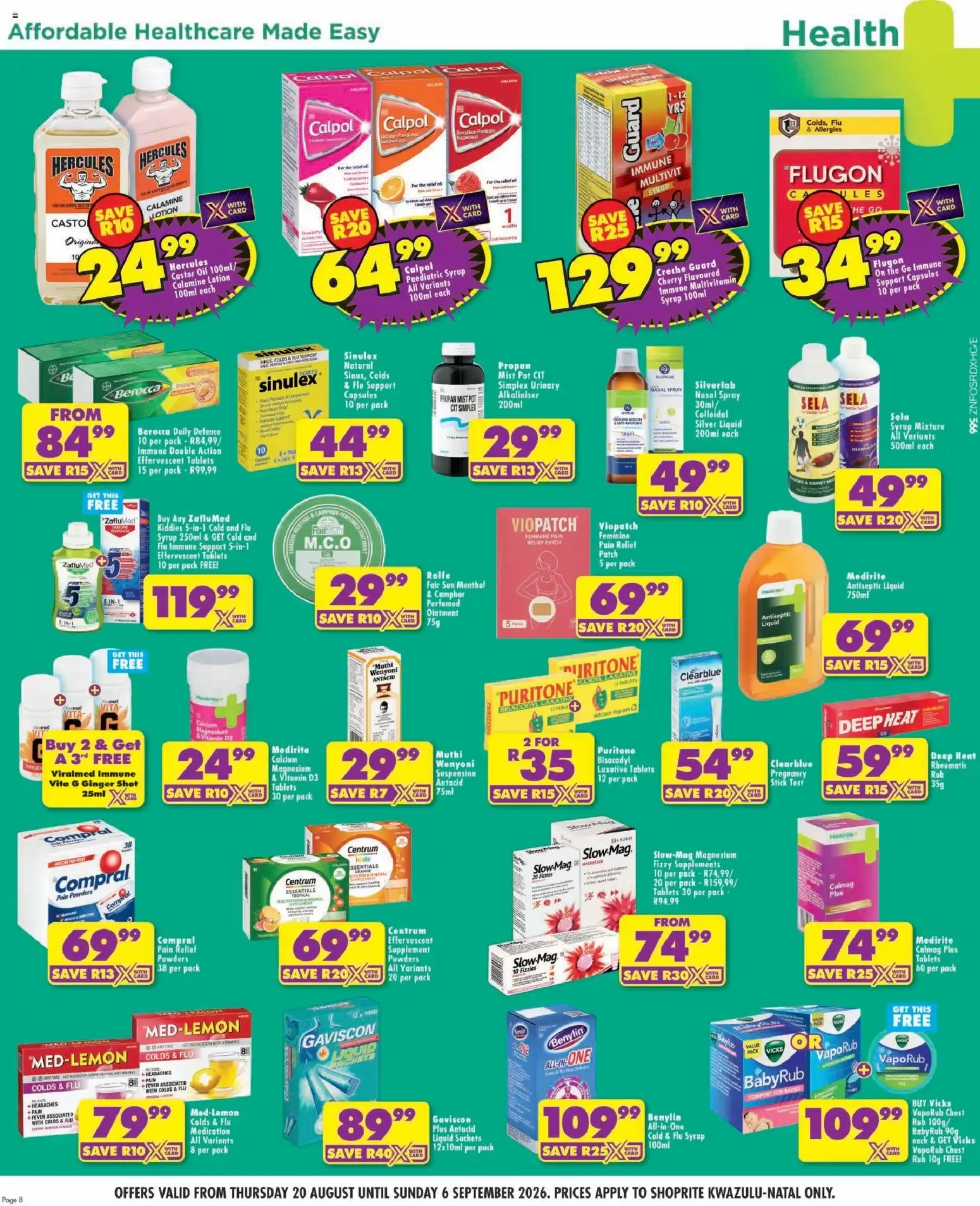 Shoprite: Major League Birthday Deals from 20 August to 6 September 2026 - Catalogue Page 8