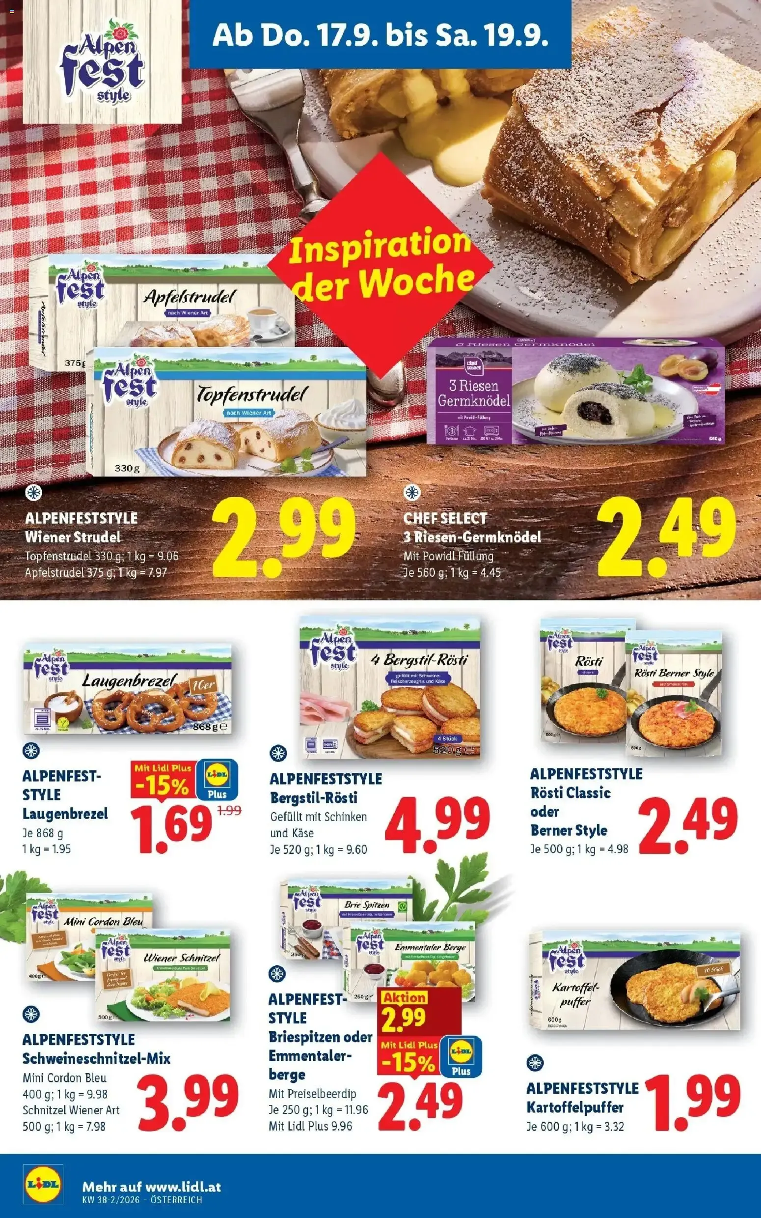 Lidl Flugblatt - Wien ab 17.09.2026 - Angebote ab donnerstag von 17. September bis 19. September 2026 - Flugblätt seite 16