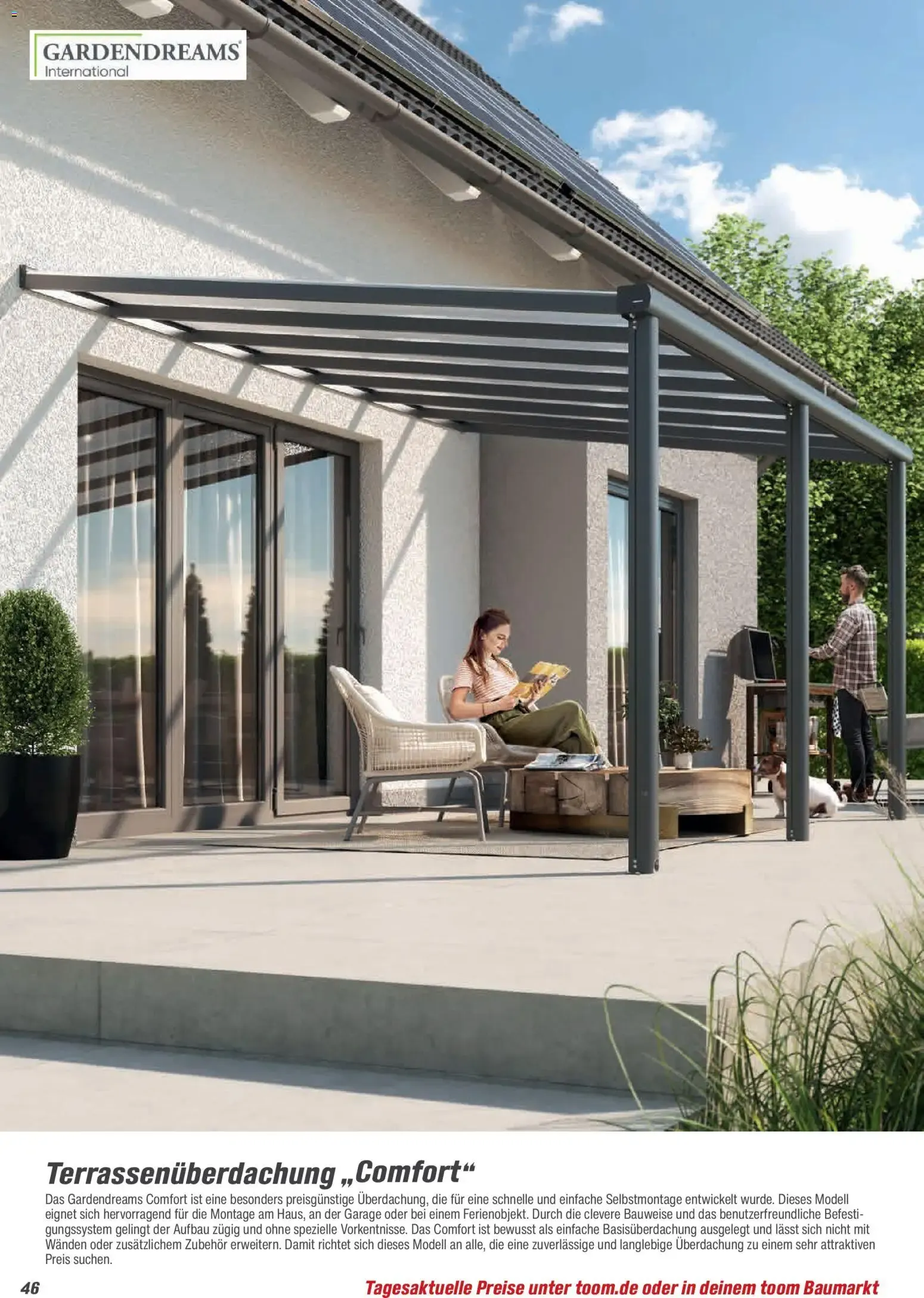 Toom Baumarkt Gartenhäuser & Carports 2026 (ab 20.02.2026) zum Blättern von 20. Februar bis 30. Juni 2026 - Prospekt seite 46