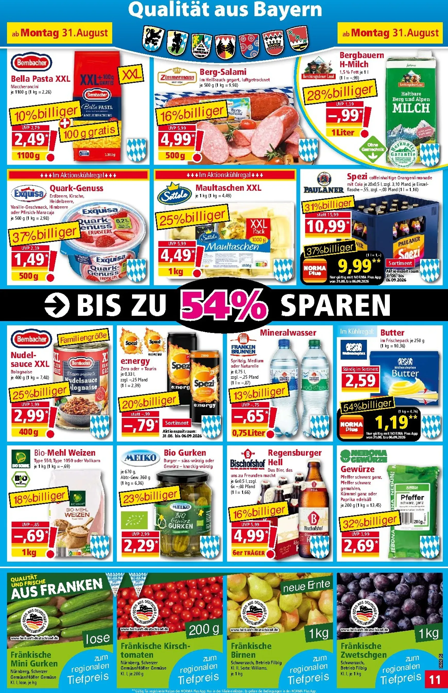 Norma - Mehr fürs Geld von 31. August bis 5. September 2026 - Prospekt seite 11