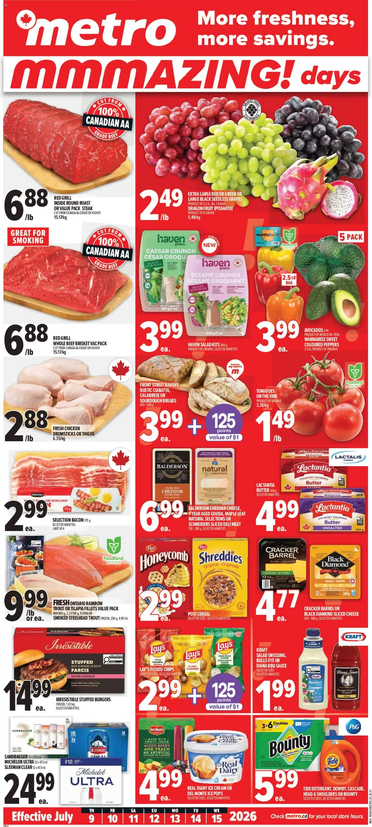 Metro MMMAZING! days from July 9 to July 15 2026 - flyer page 1