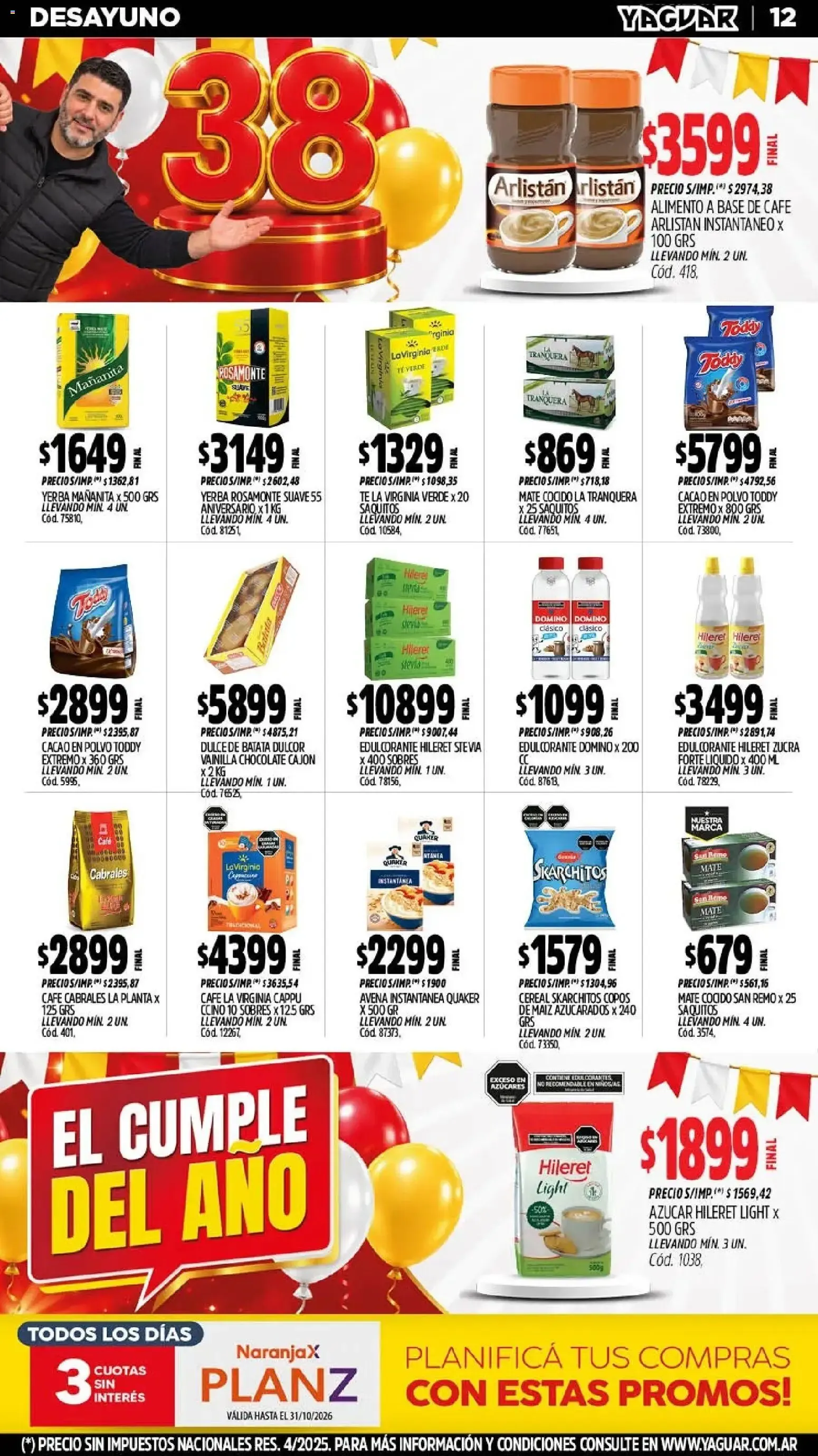 Ofertas de Yaguar - El Cumple del Año 38 5 de octubre al 10 de octubre 2026 - Página 9 del catálogo