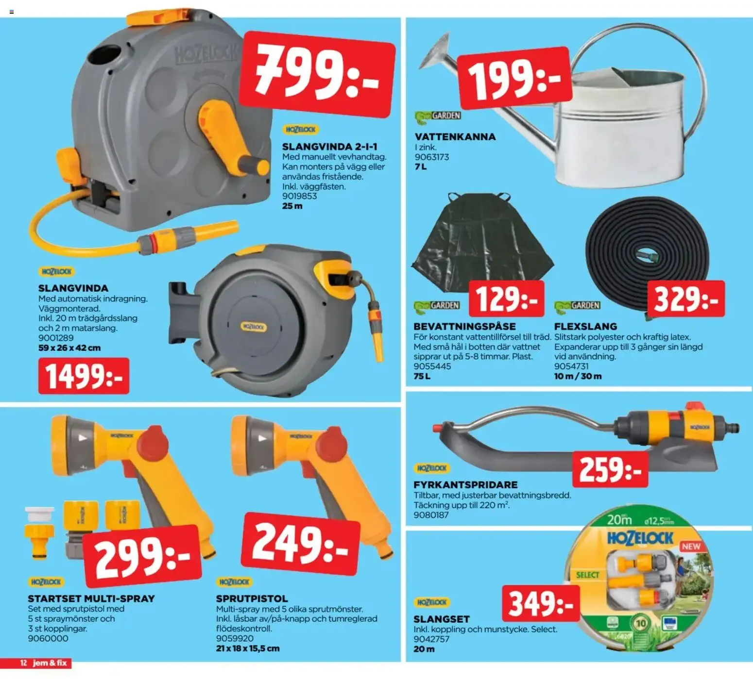 jem & fix LÅGPRIS BYGGMARKNAD Mer sommarkänsla för pengarna! från 22 juni till 5 juli 2026 - Reklamblad sidor 12