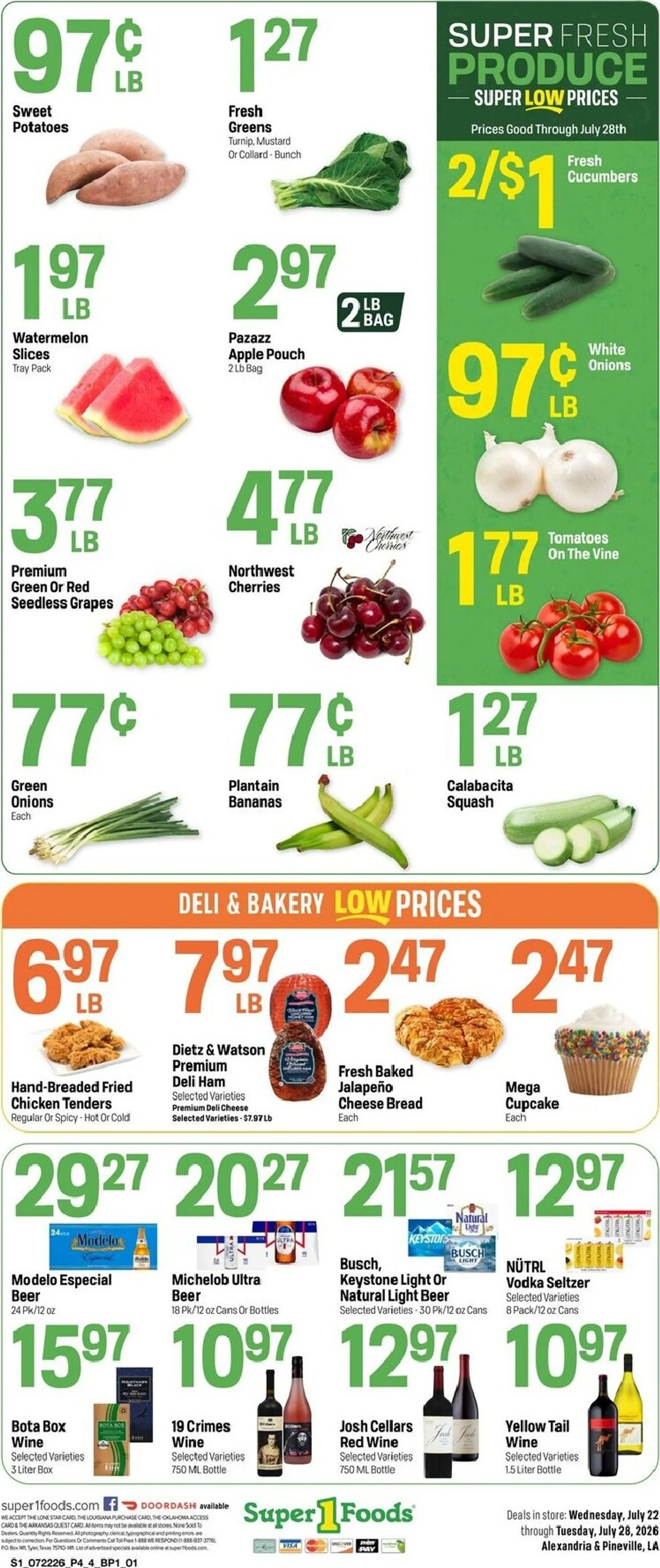 Weekly ad Current Super 1 Foods leaflet valid from Wednesday 07/22/2026 to Tuesday 07/28/2026 from July 22 to July 28 2026 - Page 4