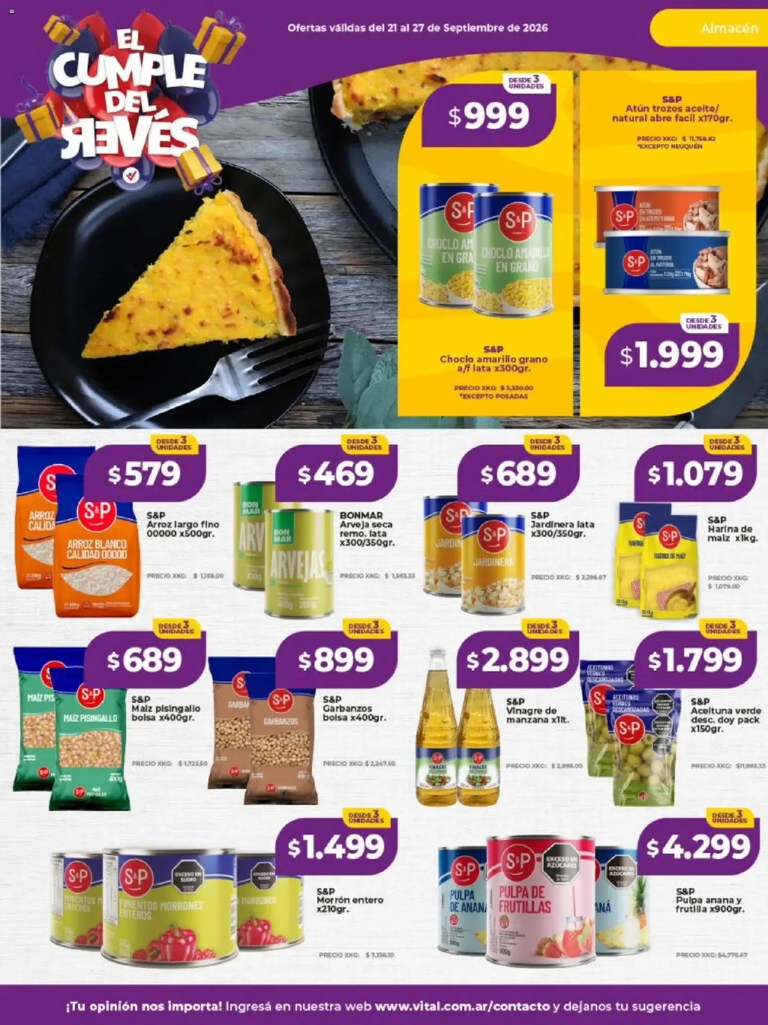 Ofertas de Vital - Especial nuestras marcas || del 21/09/2026 - 27/09/2026 || Catálogo 21 de septiembre al 27 de septiembre 2026 - Página 2 del catálogo
