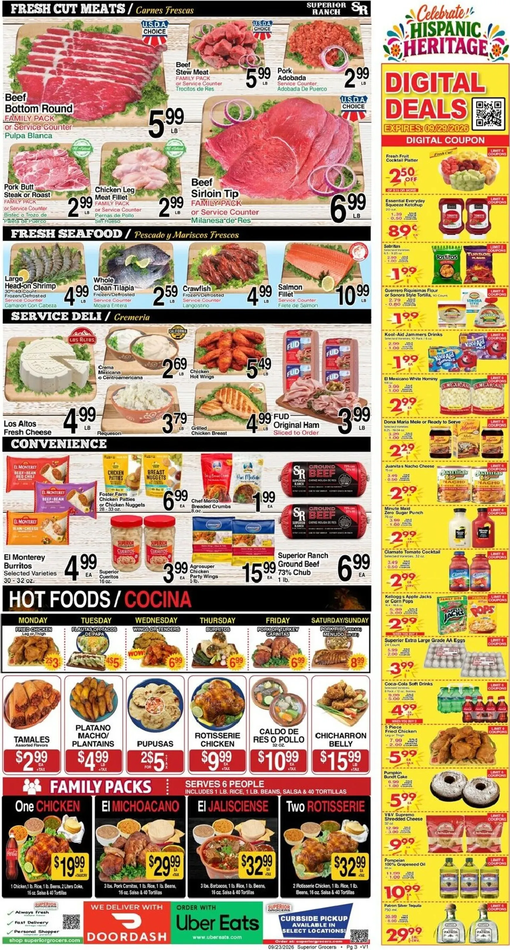 Weekly ad Current Superior Grocers leaflet valid from Wednesday 09/23/2026 to Tuesday 09/29/2026 from September 23 to September 29 2026 - Page 3