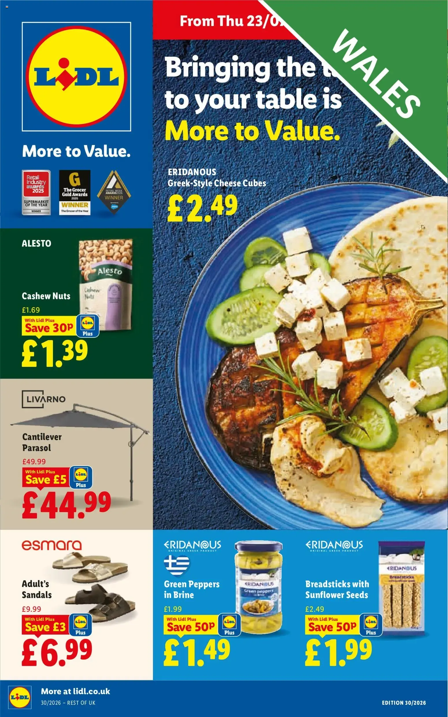 Lidl Wales: More to Value from 23 July to 29 July 2026 - Catalogue Page 1