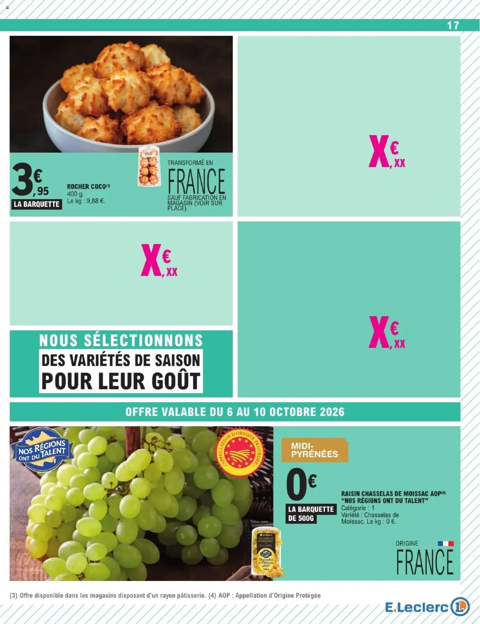 E.Leclerc: Que des promos en or pour le quotidien! du 6 octobre au 17 octobre 2026 - Catalogue page 17