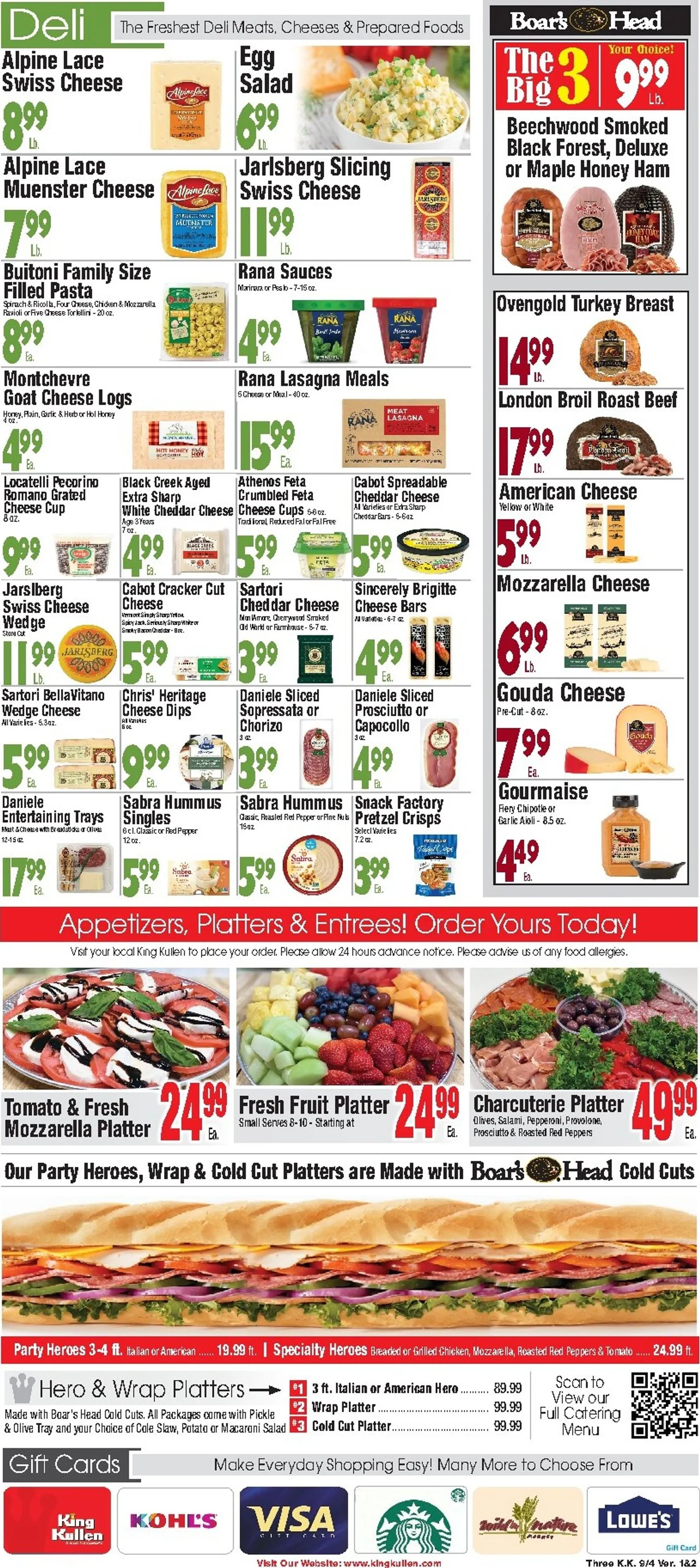 Weekly ad King Kullen flyer for next week from Friday 09/04/2026 to Thursday 09/10/2026 from September 4 to September 10 2026 - Page 3