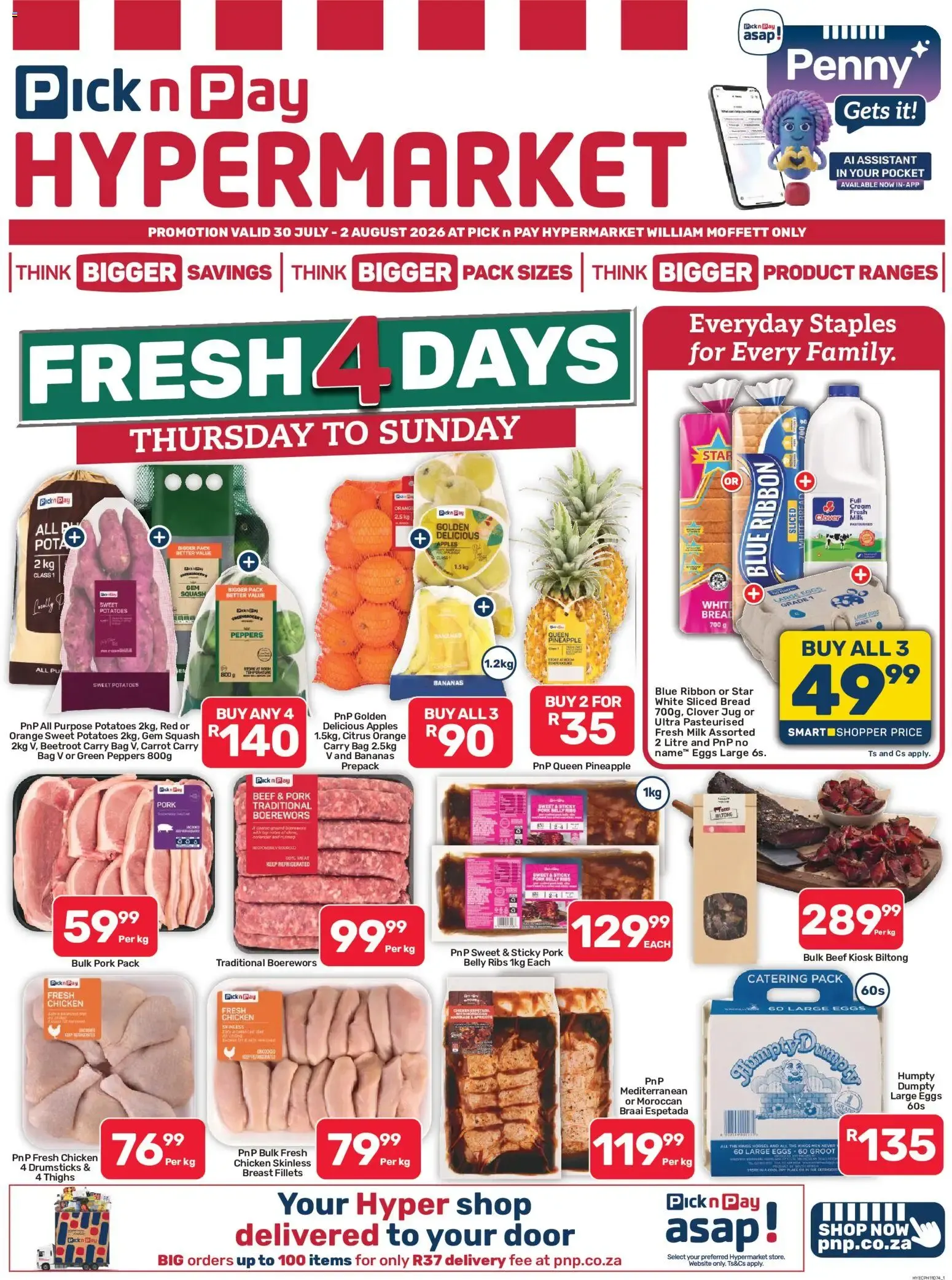 Pick n Pay Eastern Cape - Hypermarket Fresh Specials (30/07/2026 - 02/08/2026) Online from 30 July to 2 August 2026 - Catalogue Page 1