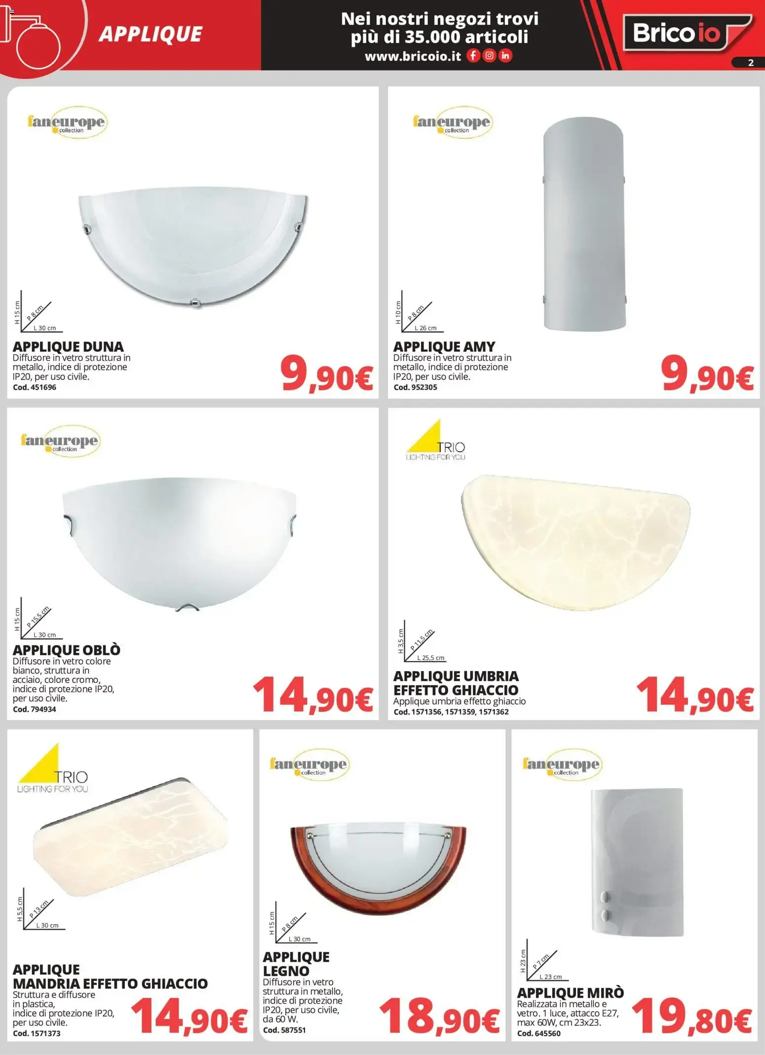 Nuovo Brico io volantino Illuminazione dal 01/10/2026 > offerte anteprima 🛍️ da 1 ottobre a 31 gennaio di 2027 - Pagina del volantino 2
