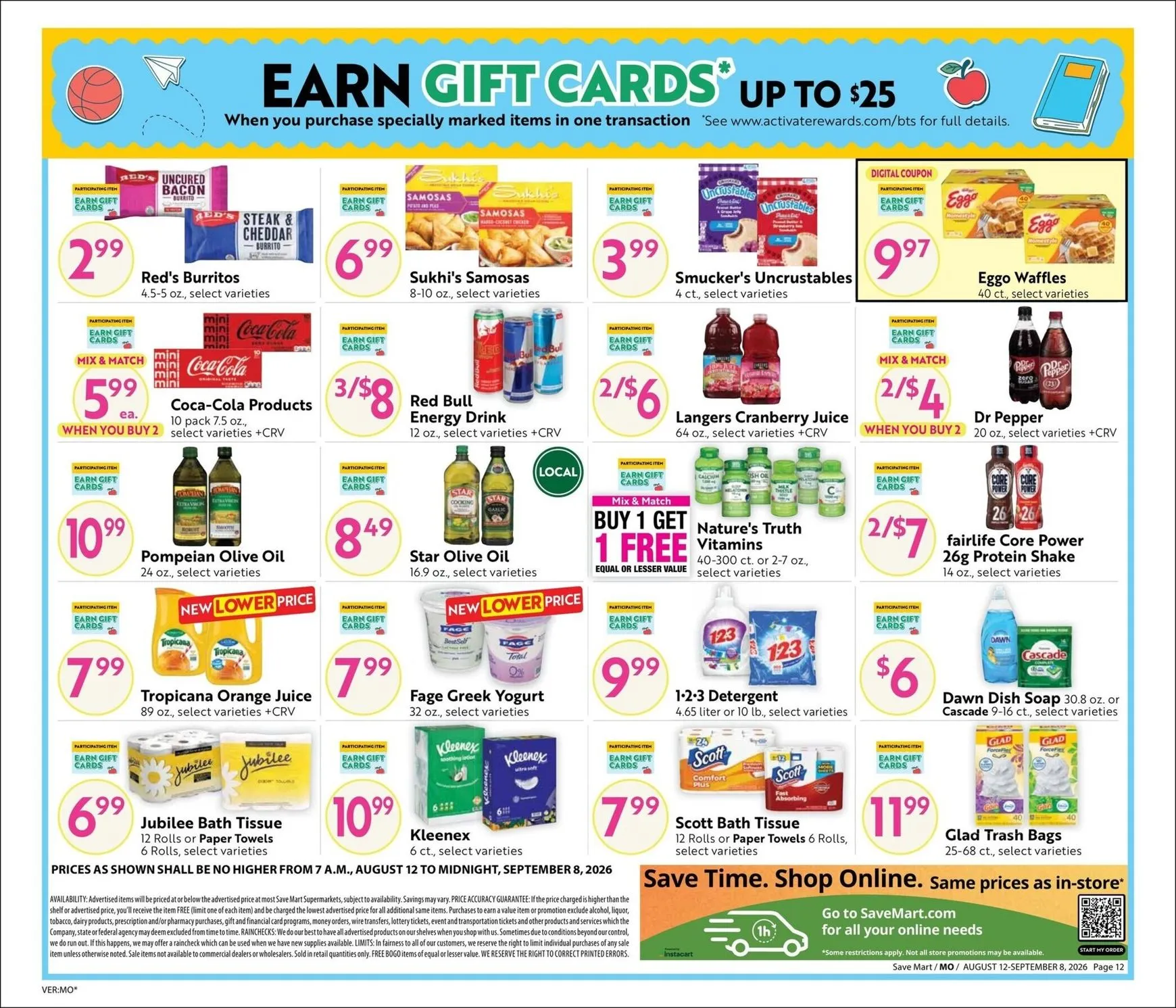Weekly ad Current Save Mart - Steals & Deals leaflet valid from Wednesday 08/12/2026 to Tuesday 09/08/2026 from August 12 to September 8 2026 - Page 12