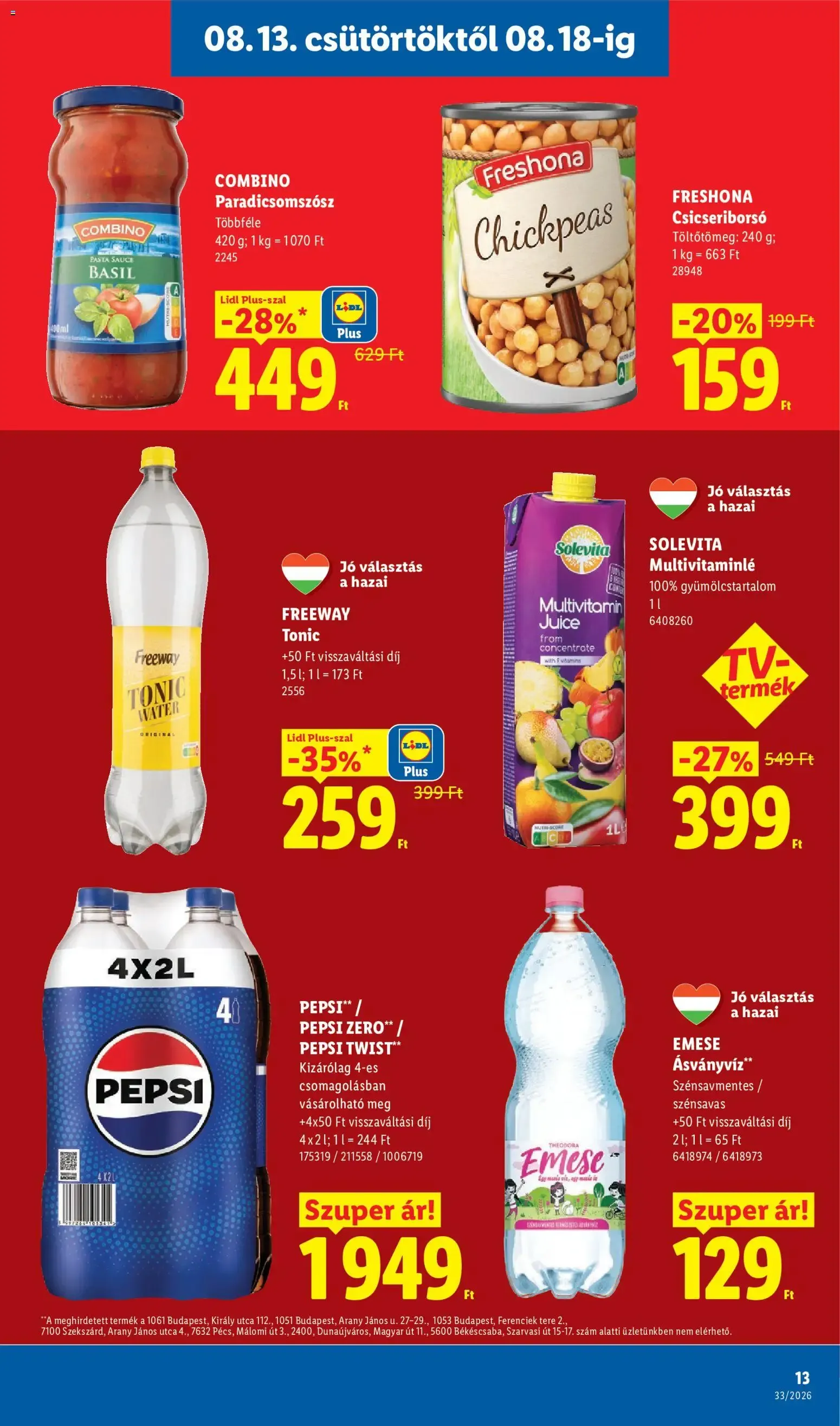 Katalógus A kiváló minőség igazán megéri. augusztus 13.-tól augusztus 18.-ig 2026. - Oldal 13